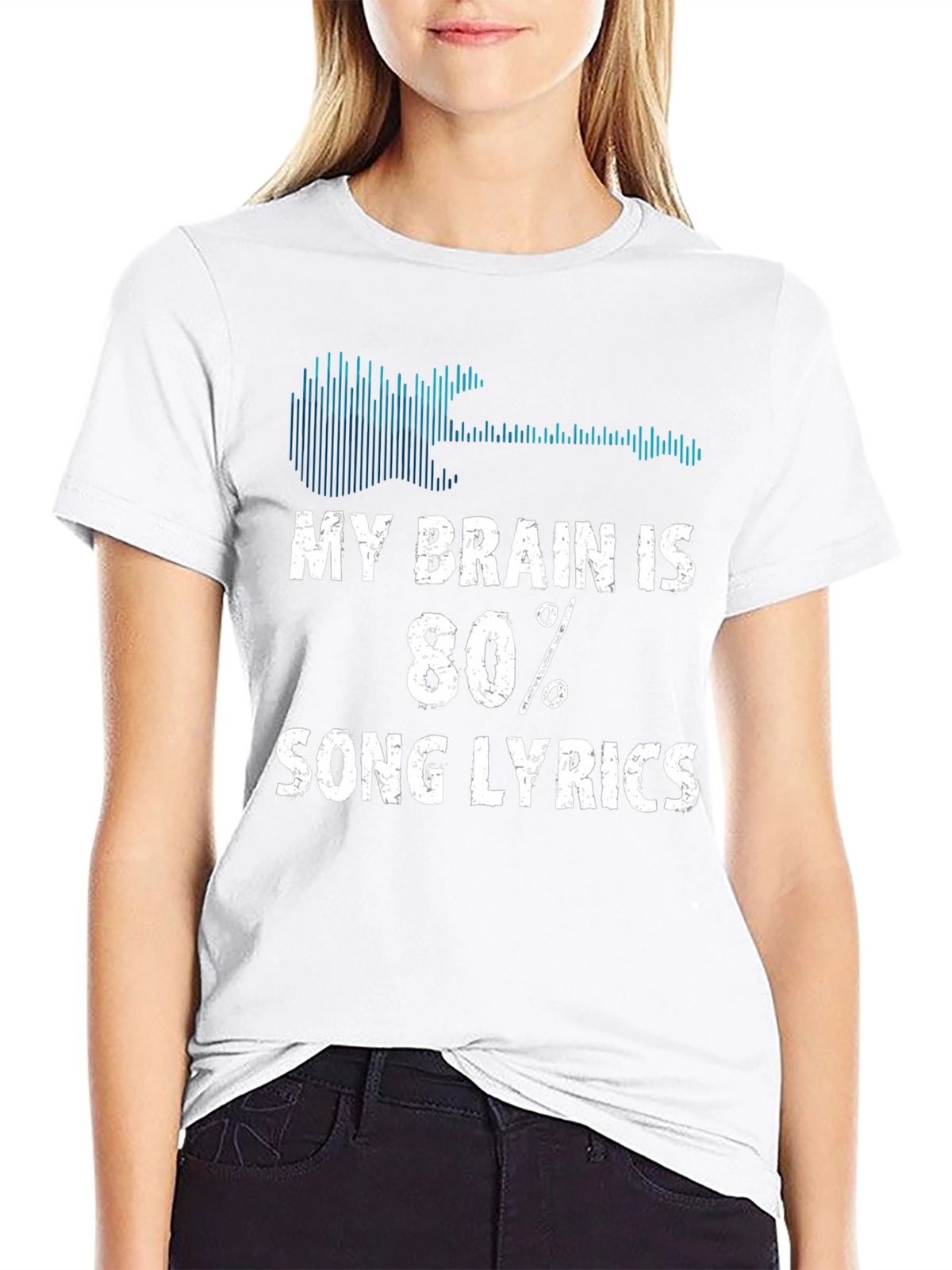 My Brain is 80% Song Lyrics T-Shirt