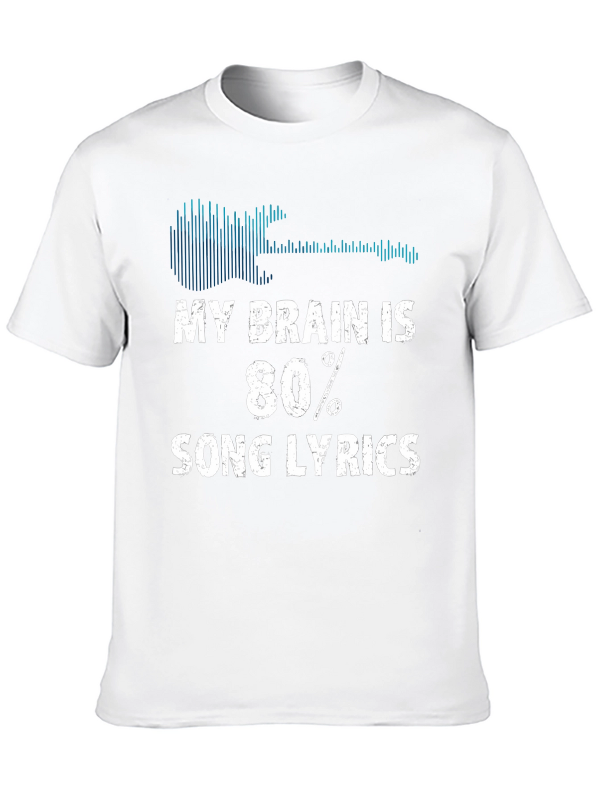 My Brain is 80% Song Lyrics T-Shirt