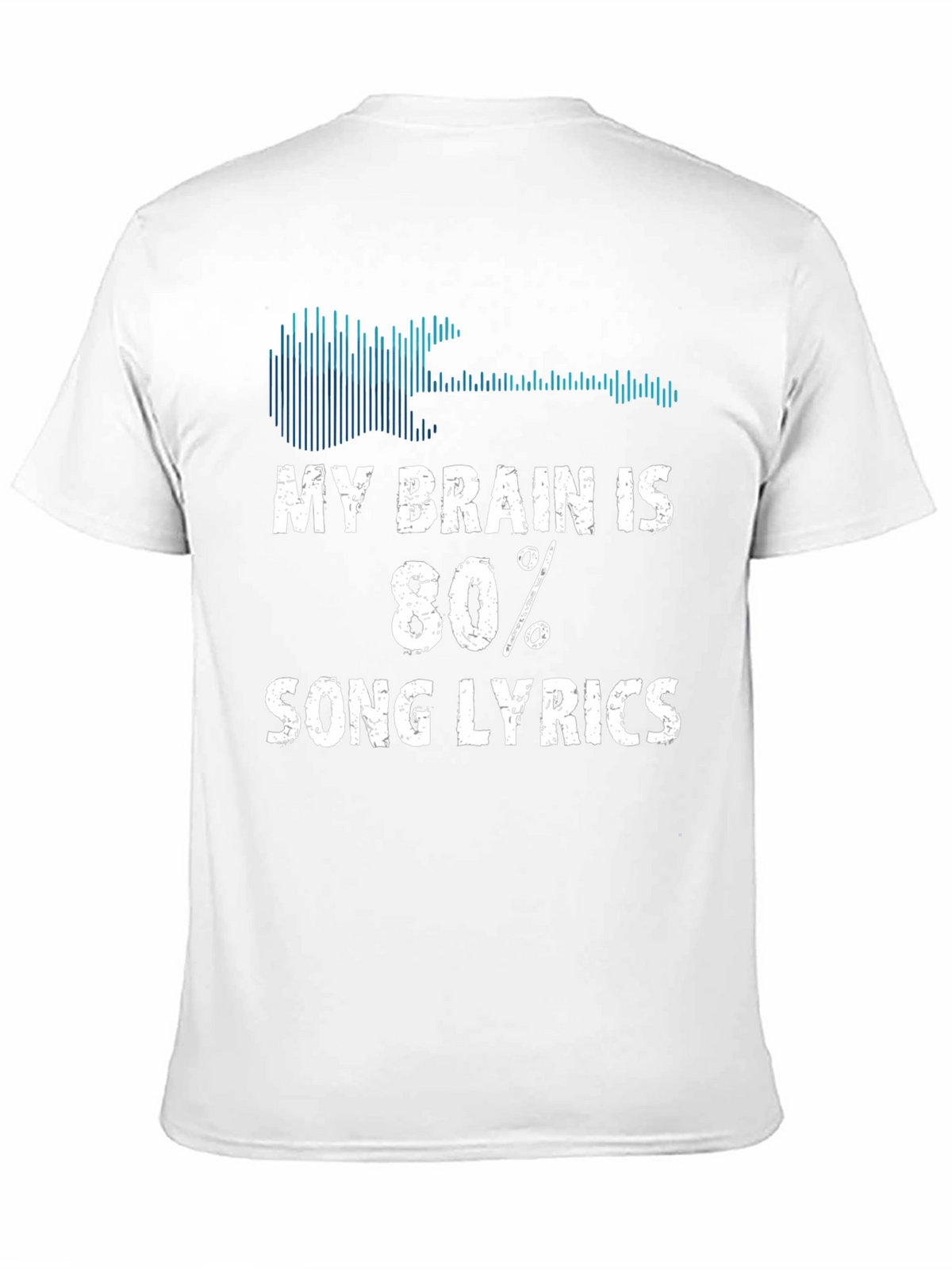 My Brain is 80% Song Lyrics T-Shirt