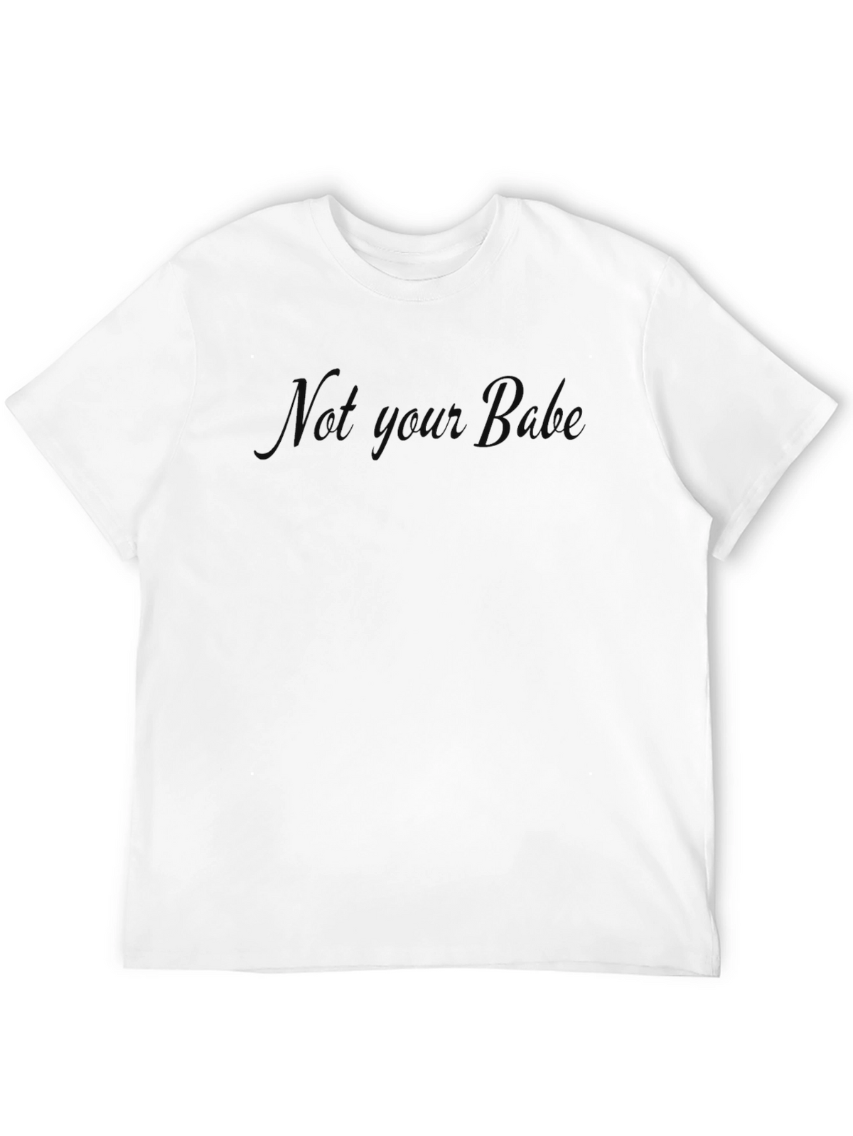 Not Your Bro Black Graphic T-Shirt