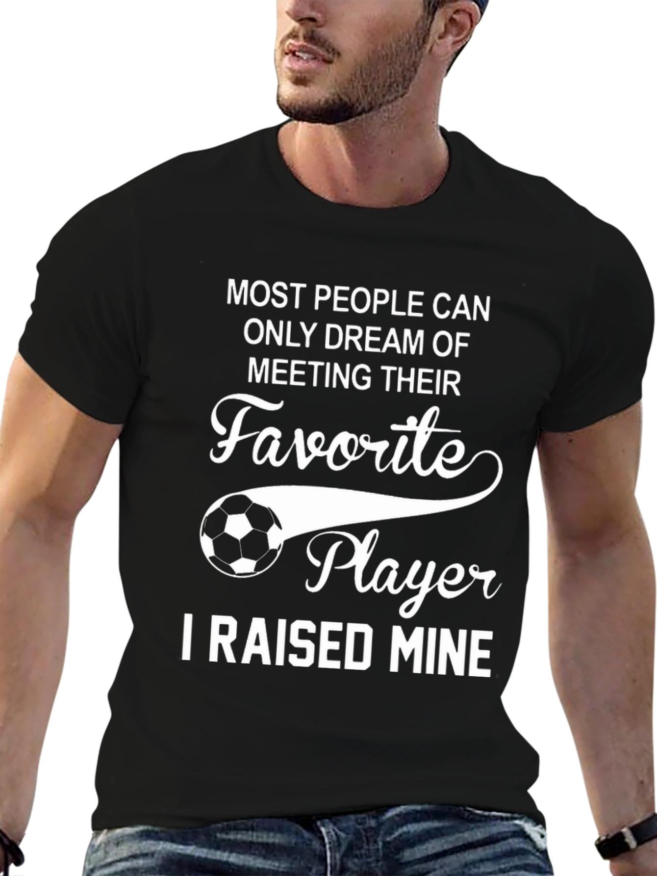 Soccer Mom T-Shirt - Raised My Favorite Player