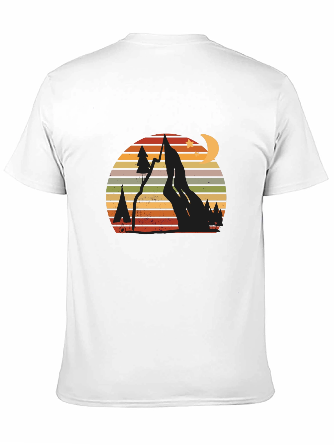 Retro Mountain Scene Graphic T-Shirt