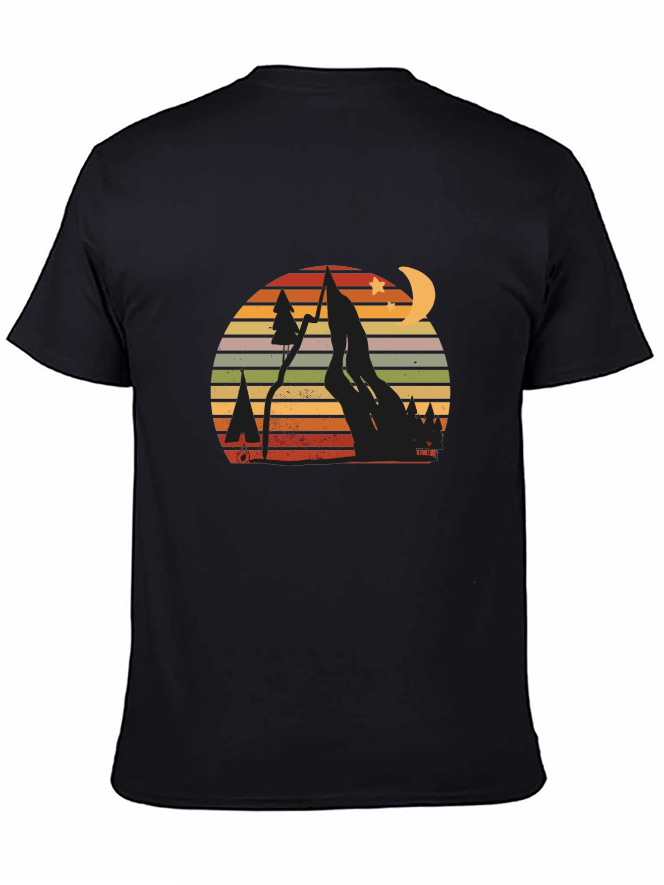 Retro Mountain Scene Graphic T-Shirt