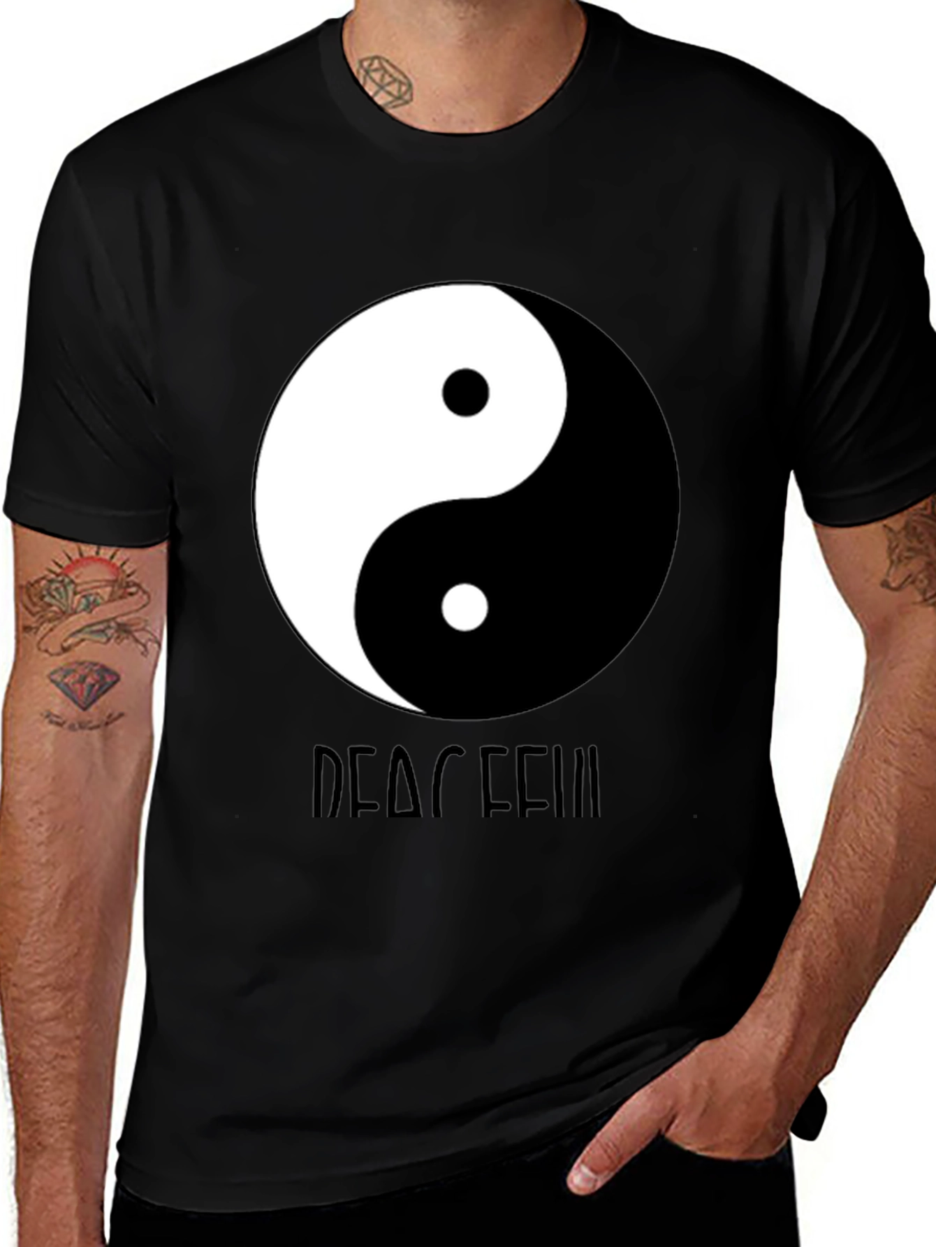 Yin Yang Peaceful Graphic Tee - Unisex