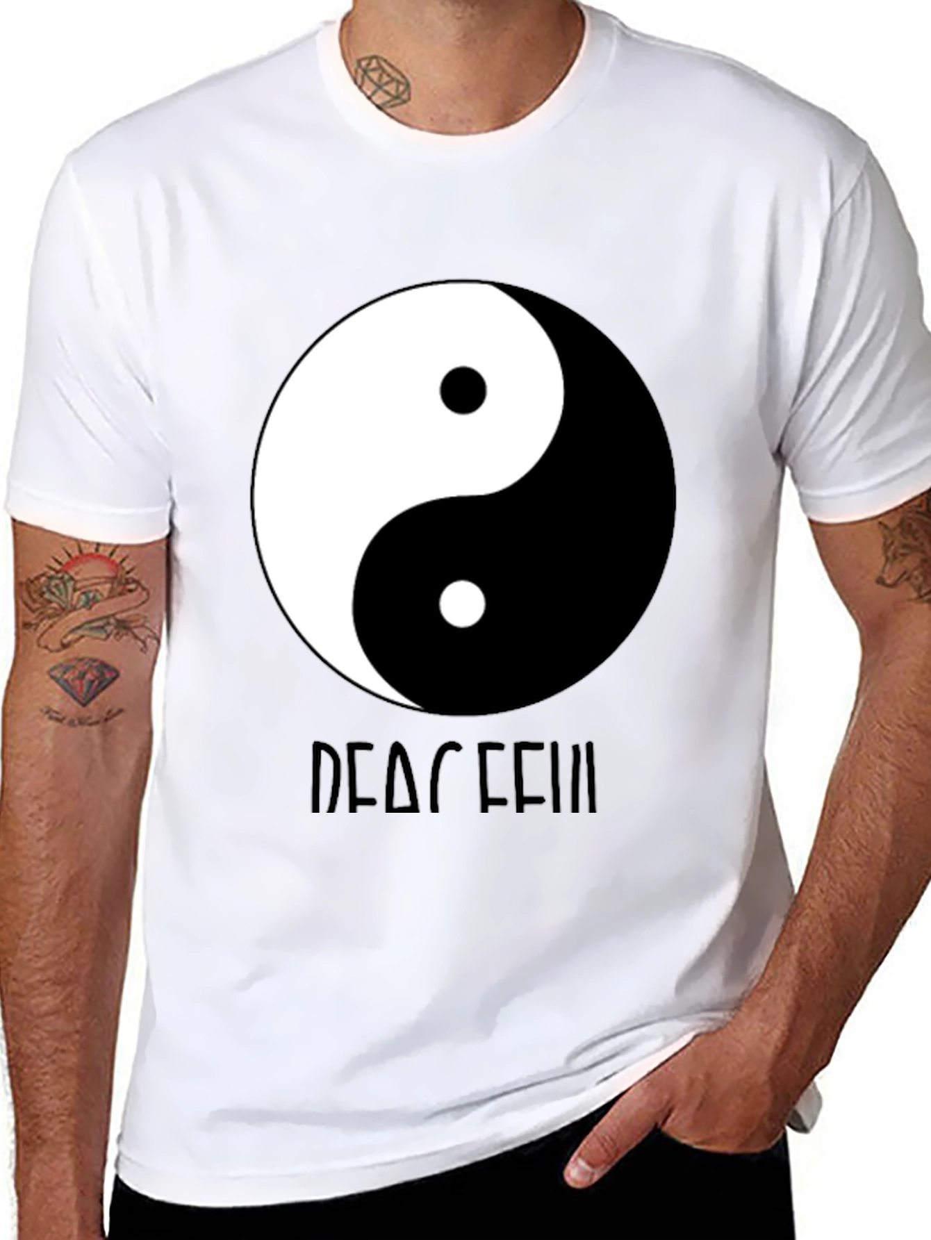 Yin Yang Peaceful Graphic Tee - Unisex