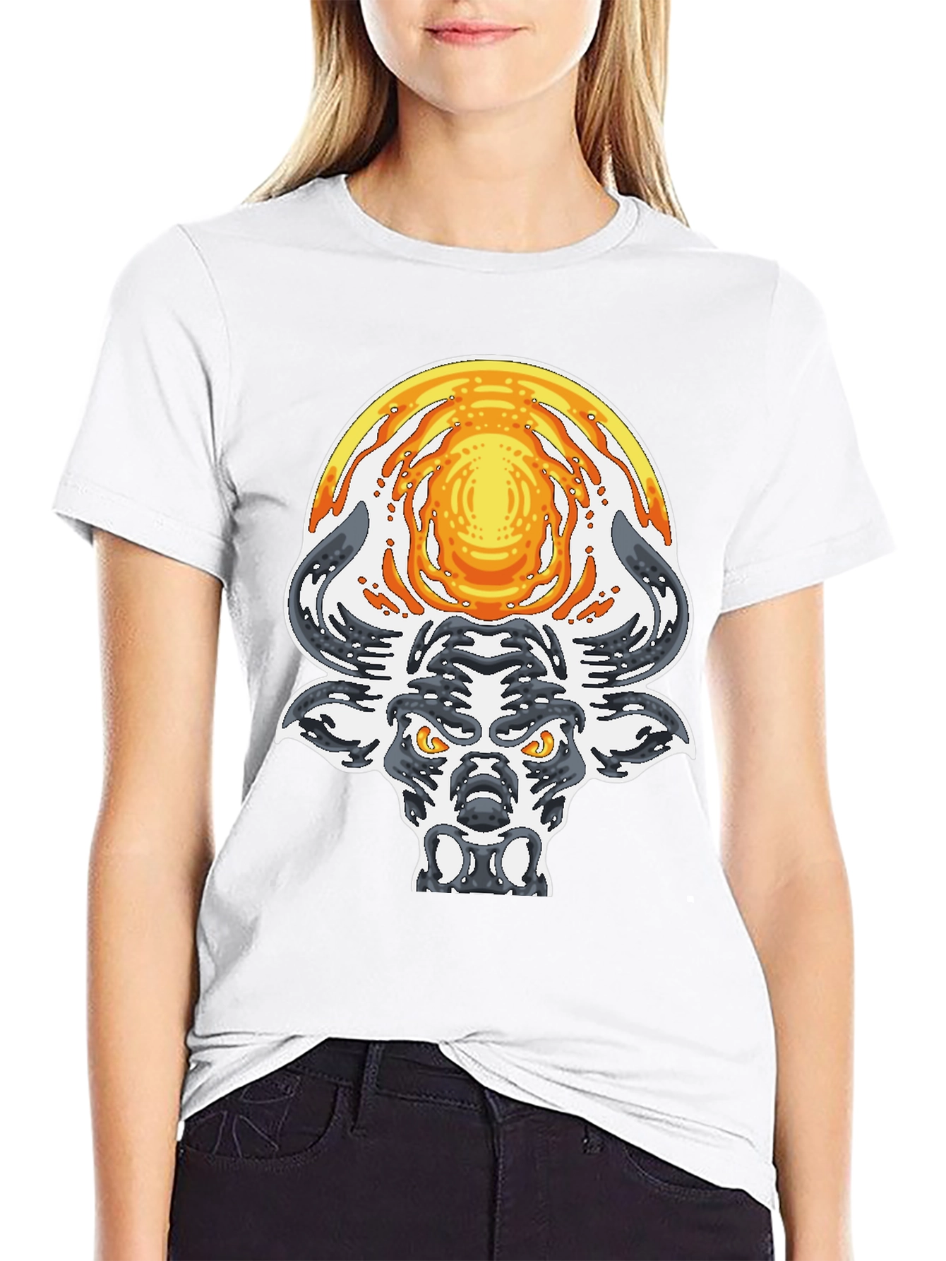Bull with Sun Graphic Tee