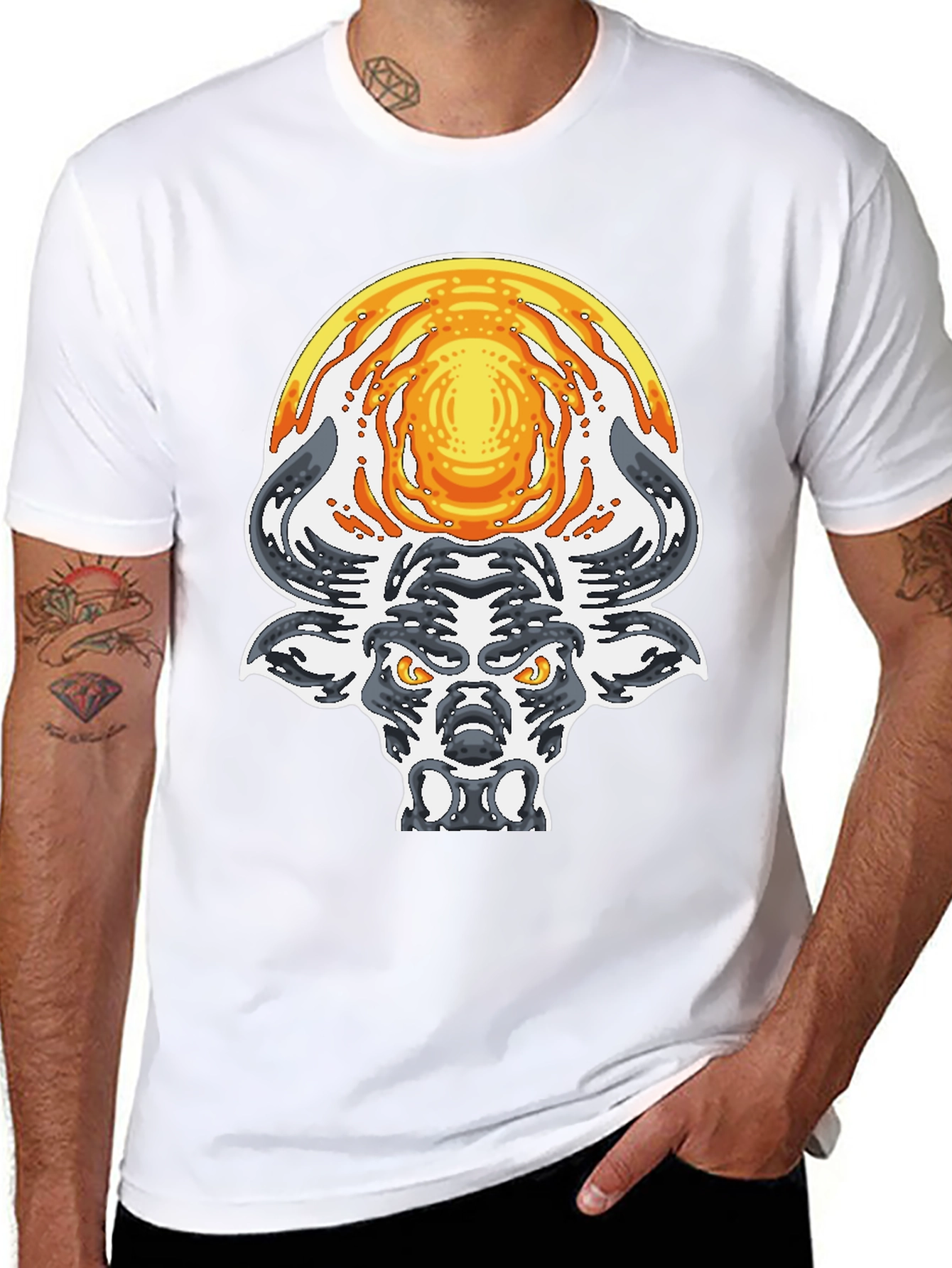 Bull with Sun Graphic Tee