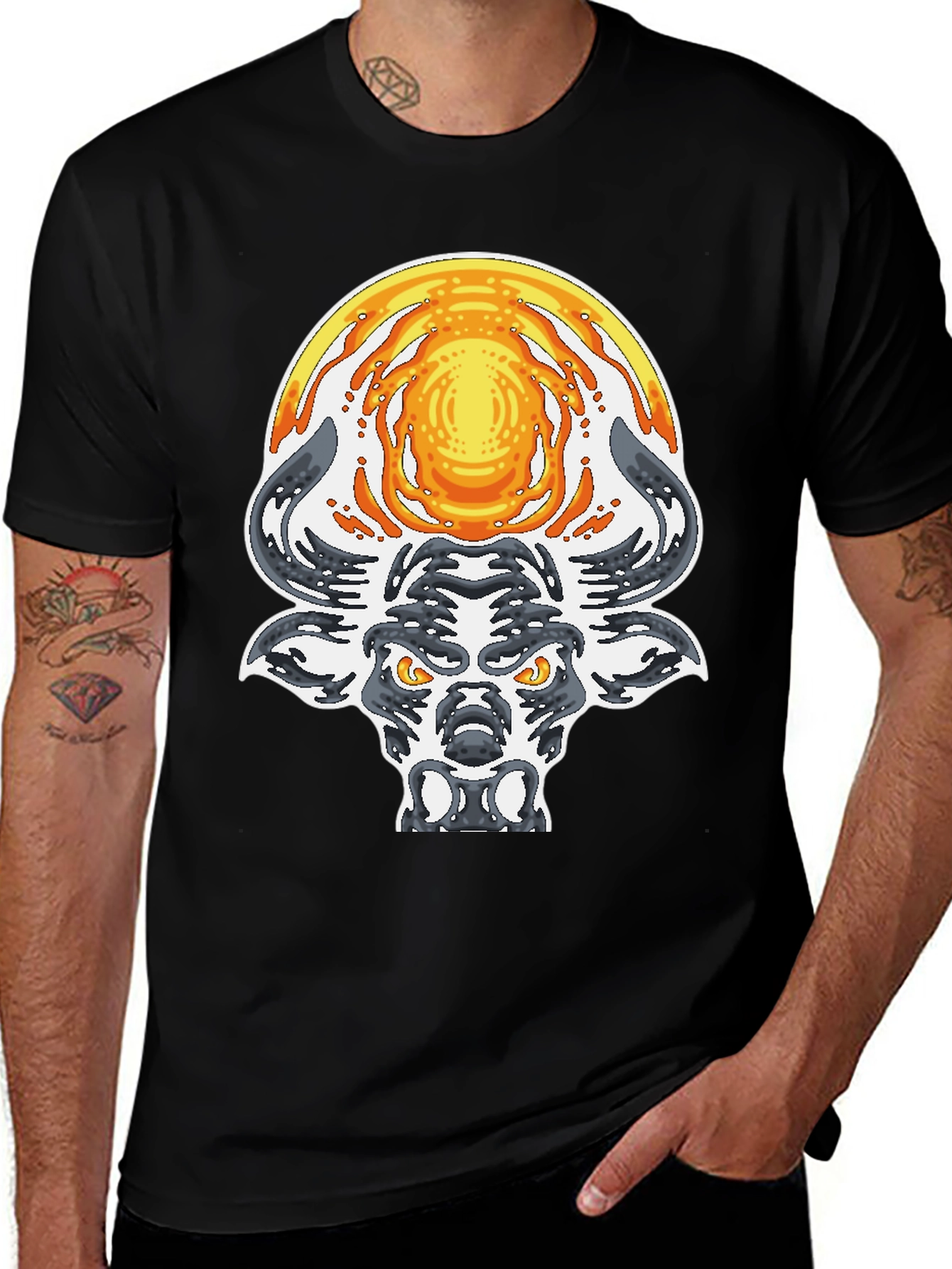 Bull with Sun Graphic Tee