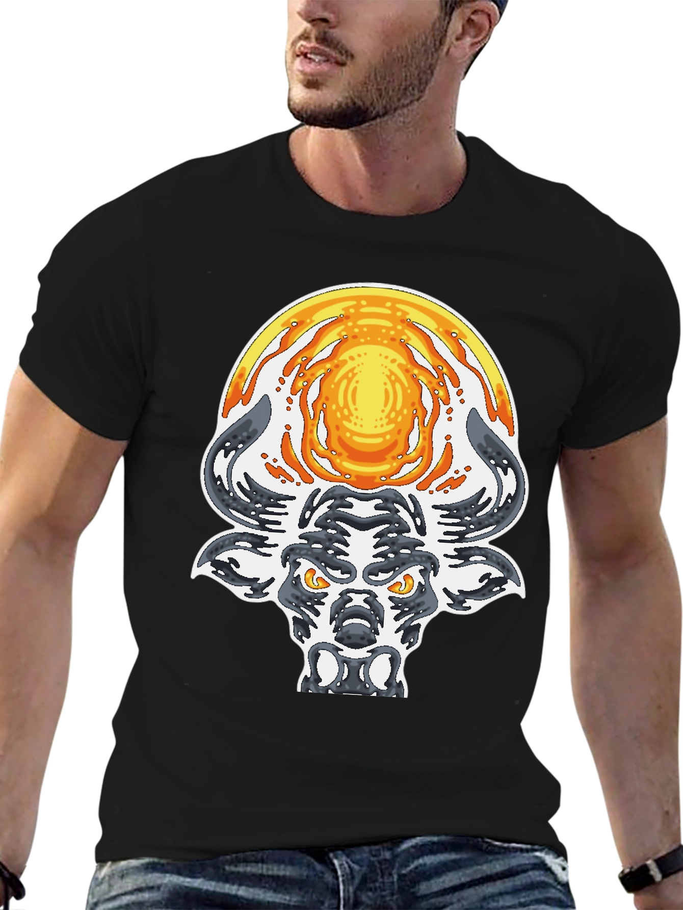 Bull with Sun Graphic Tee