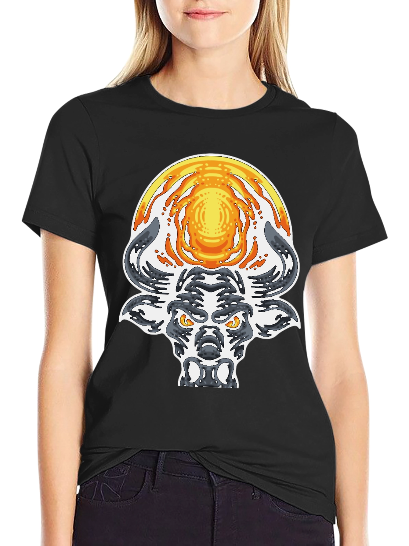 Bull with Sun Graphic Tee