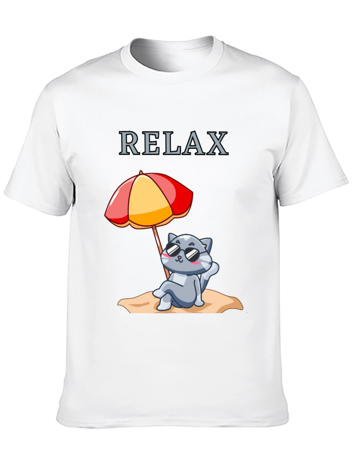 Relax Cat T-Shirt - Summer Vibes