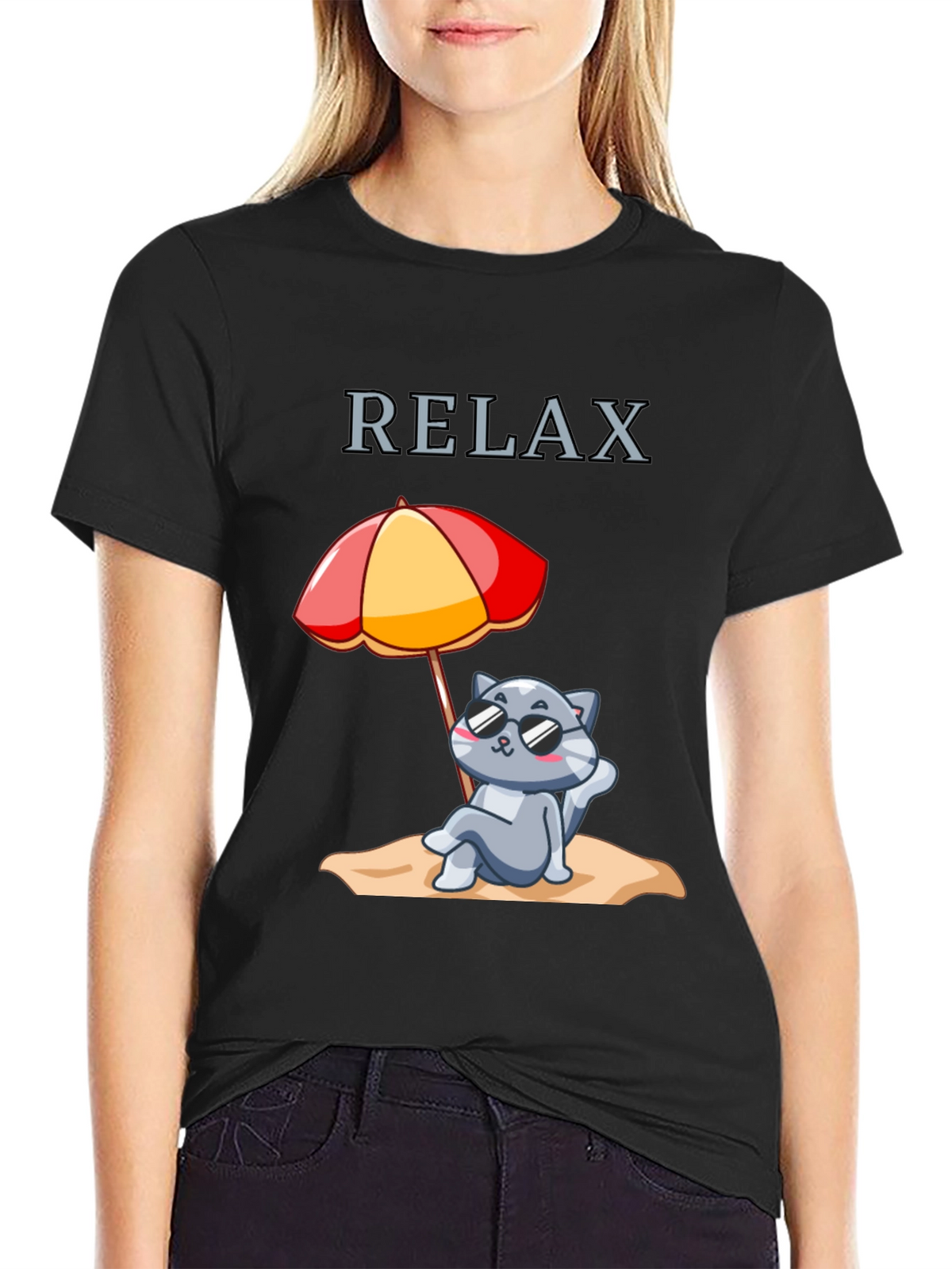 Relax Cat T-Shirt - Summer Vibes