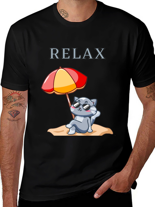 Relax Cat T-Shirt - Summer Vibes
