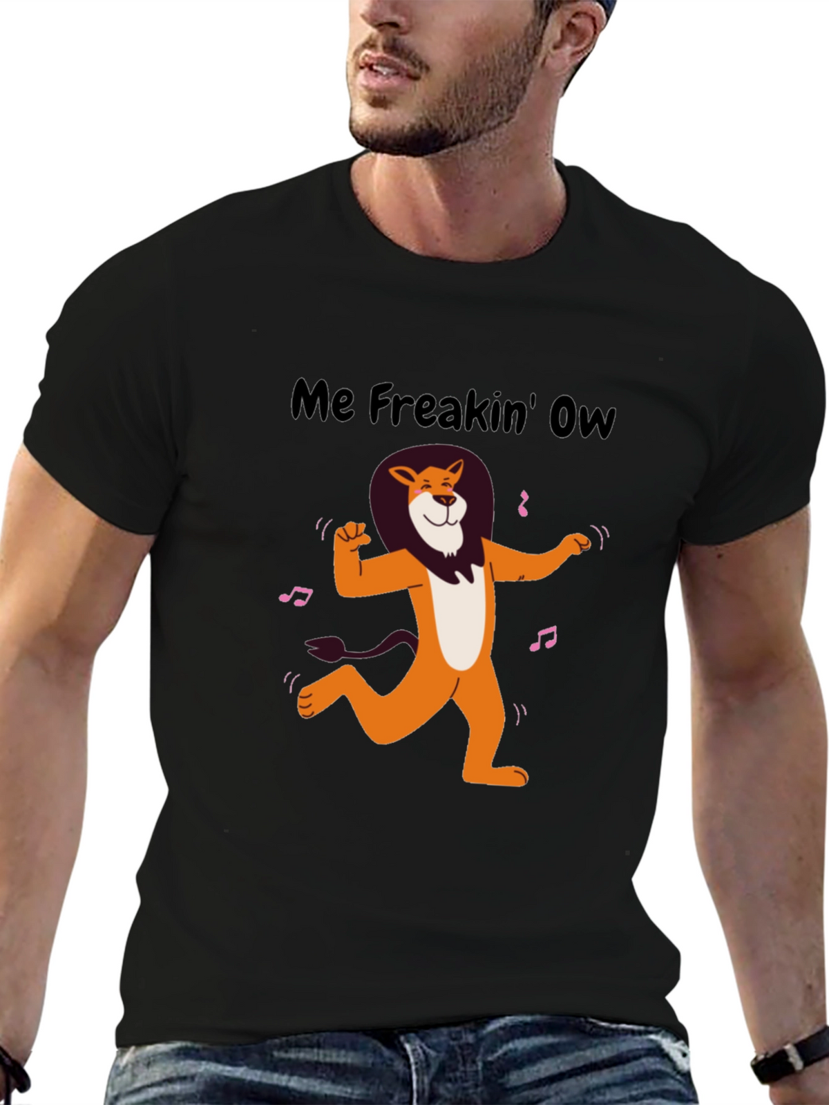 Me Freakin Ow Lion Graphic Tee