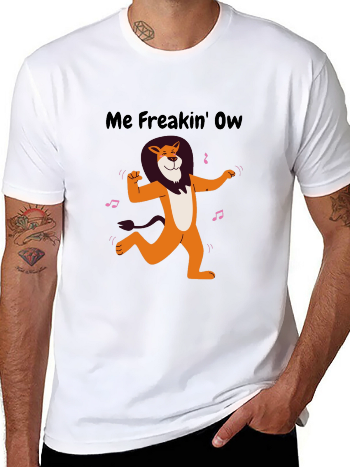 Me Freakin Ow Lion Graphic Tee