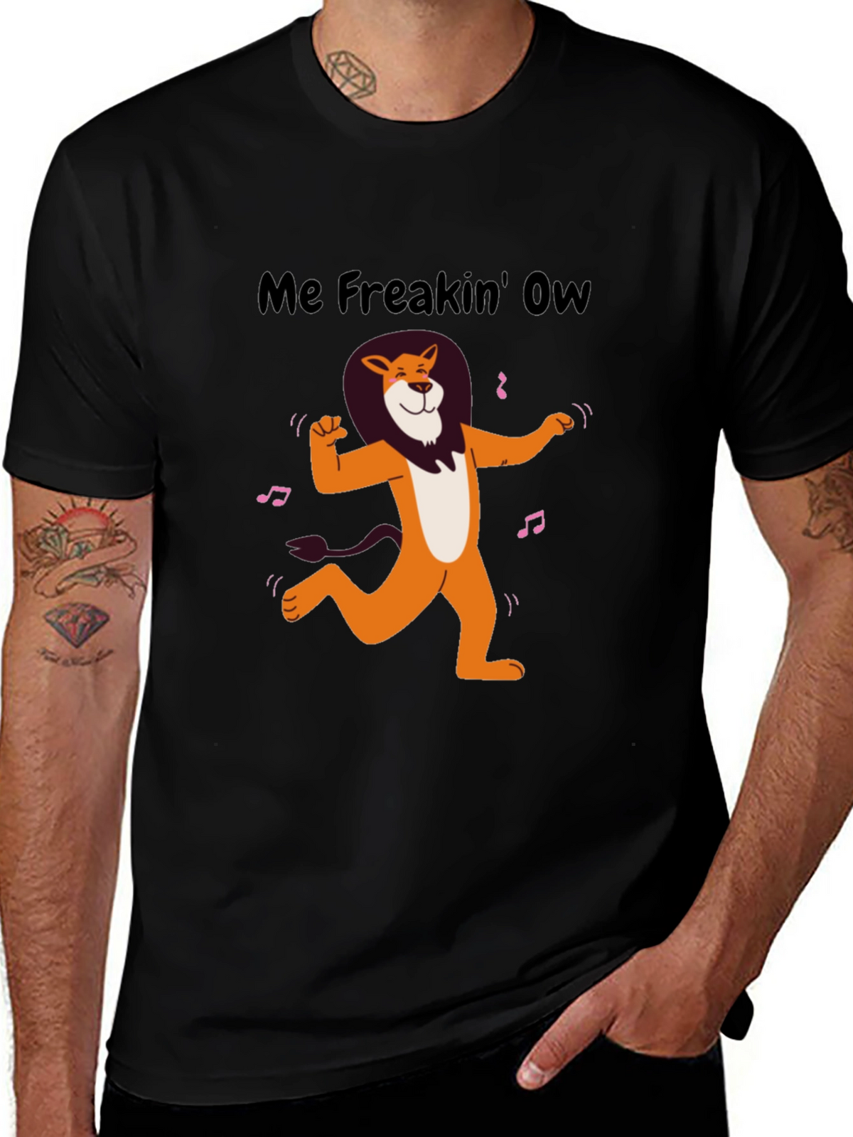 Me Freakin Ow Lion Graphic Tee