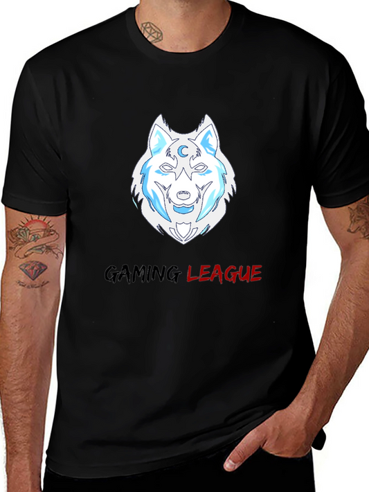 Gaming League Wolf T-Shirt - Cool Gamer Tee