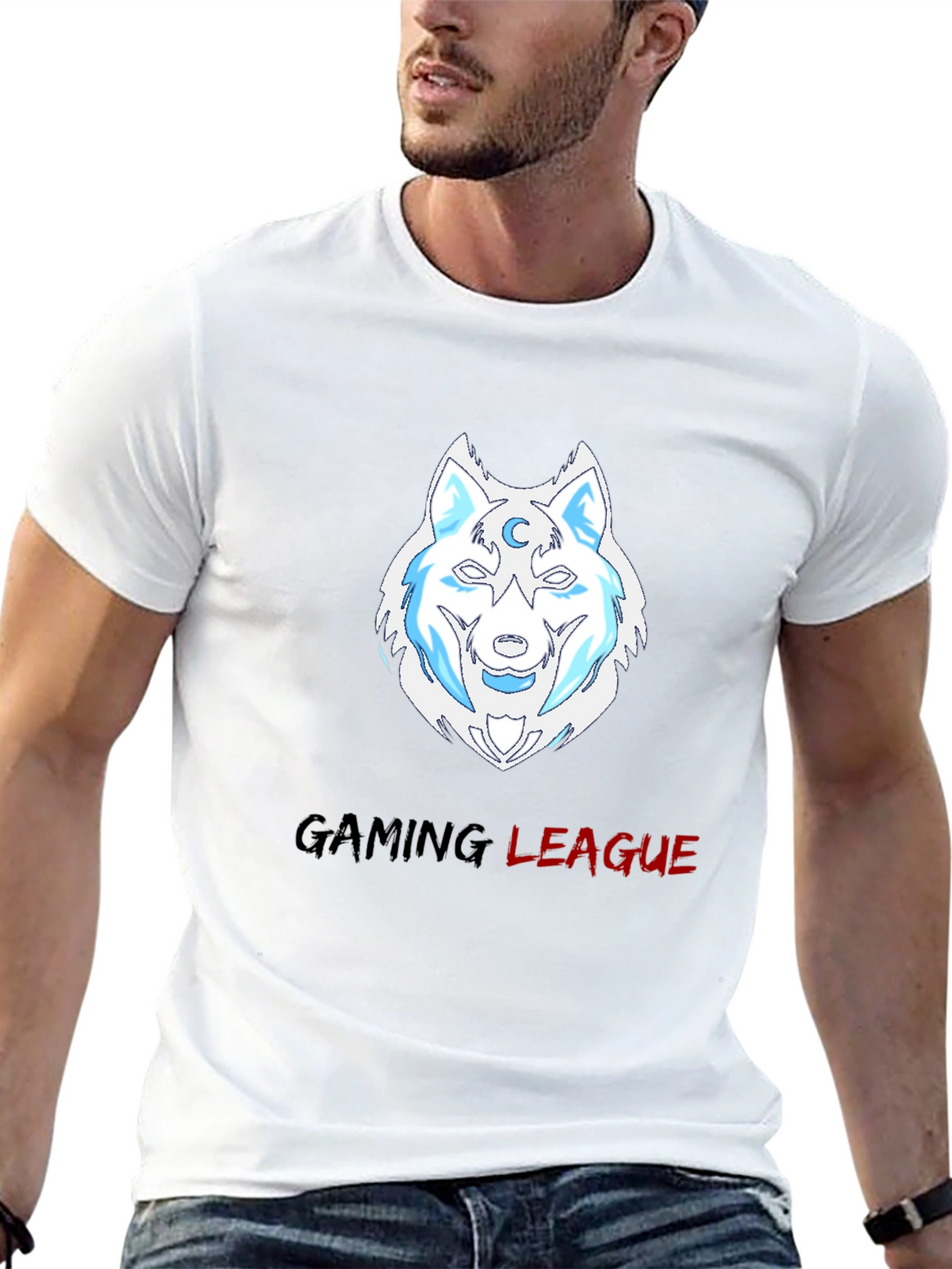 Gaming League Wolf T-Shirt - Cool Gamer Tee