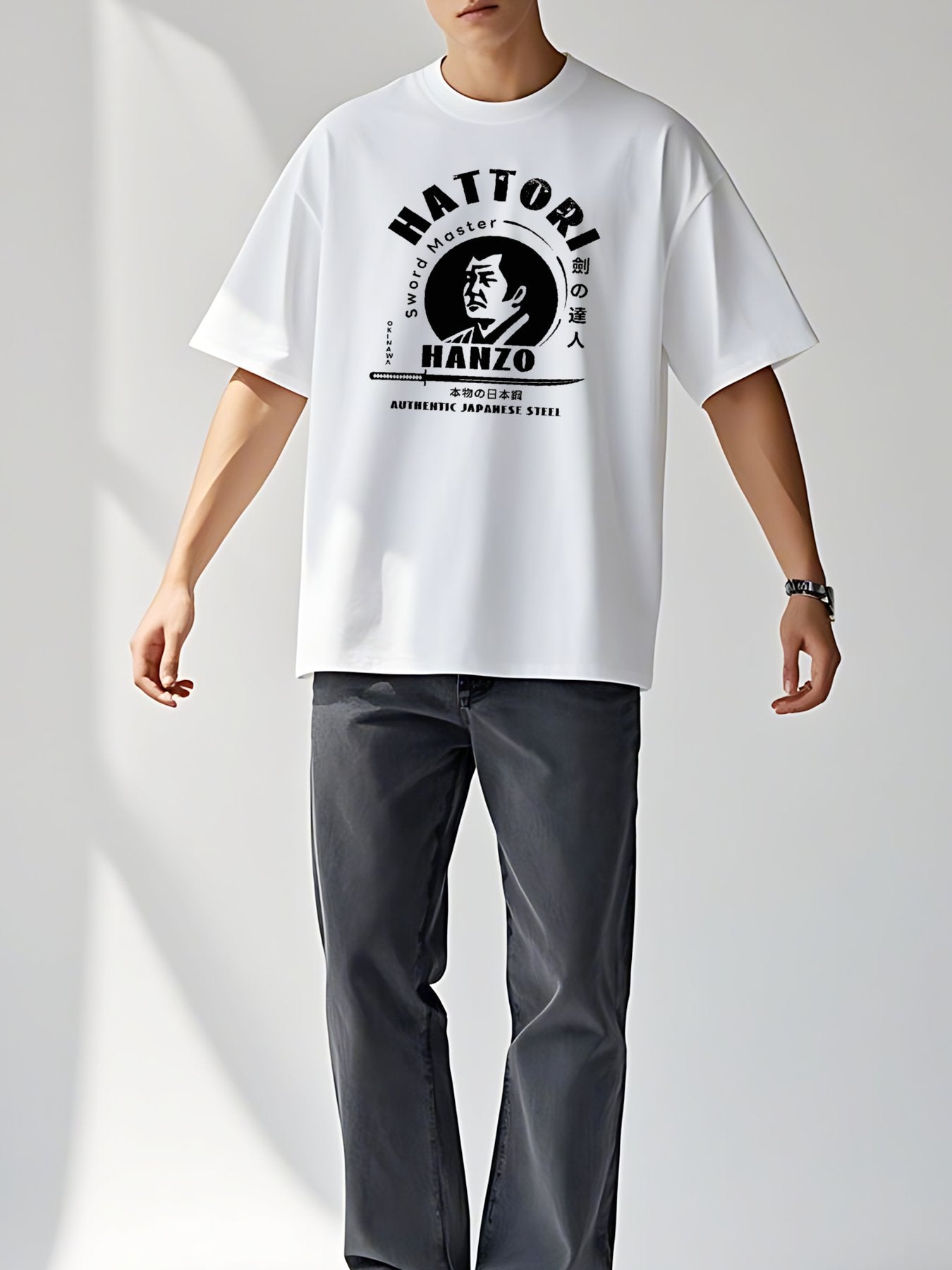 T-shirt Okinawa Hattori Hanzo Vintage Wash Japanese Design T-Shirt