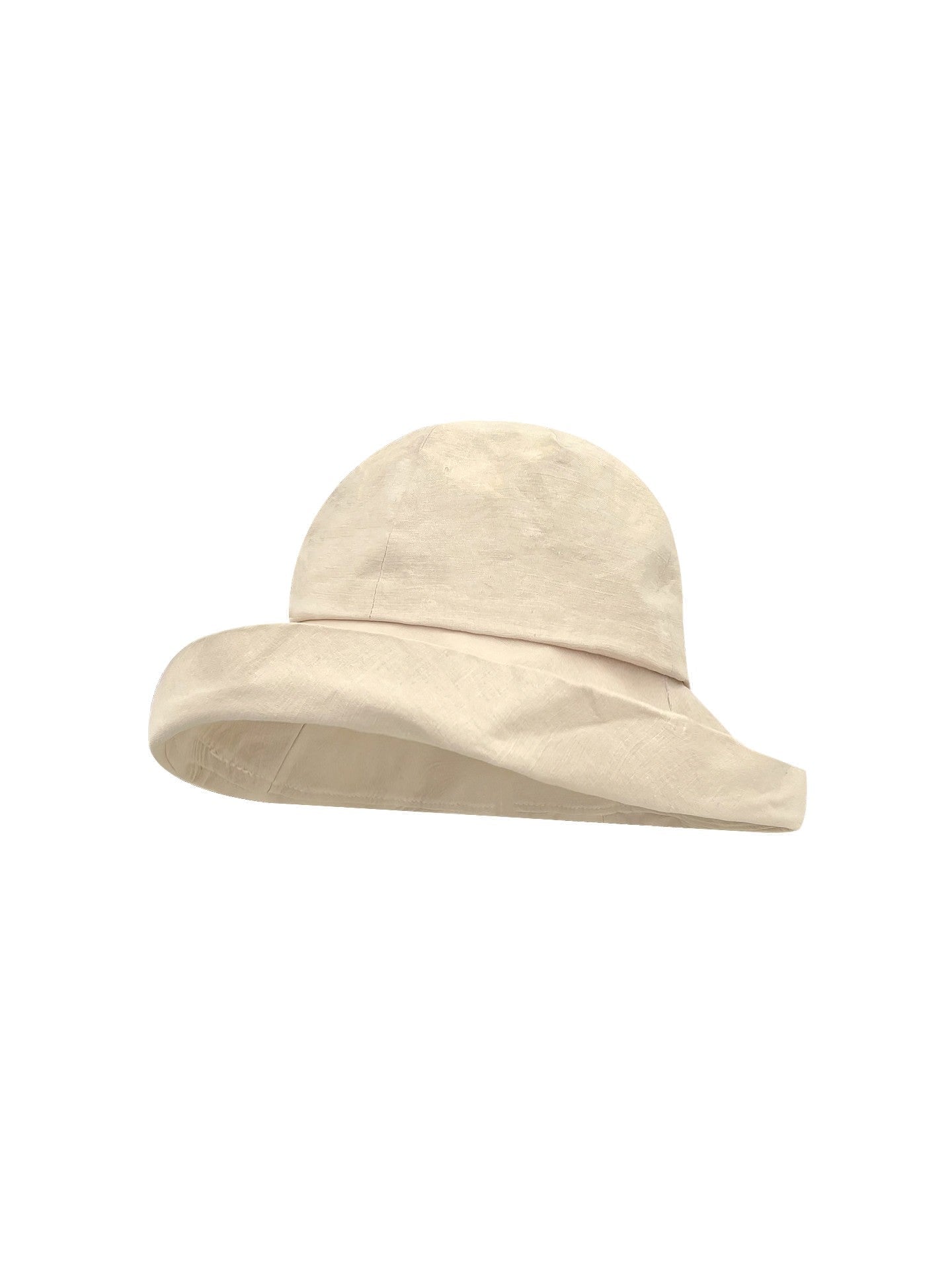 Women's Cotton Bucket Hat, Wide Rolled Brim, Sun Protection, Breathable, Spring Summer