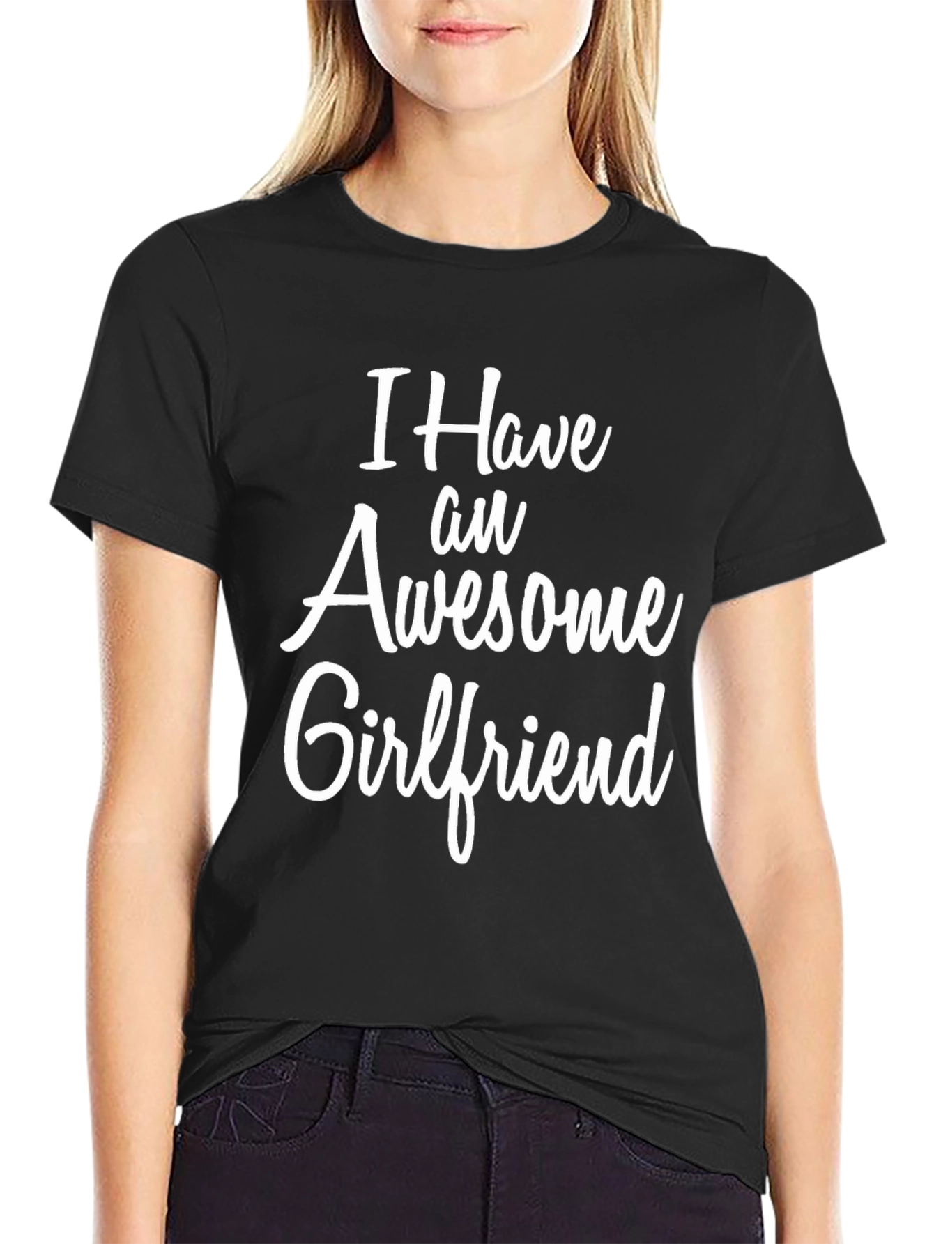 Awesome Girlfriend Graphic Tee - Black T-Shirt