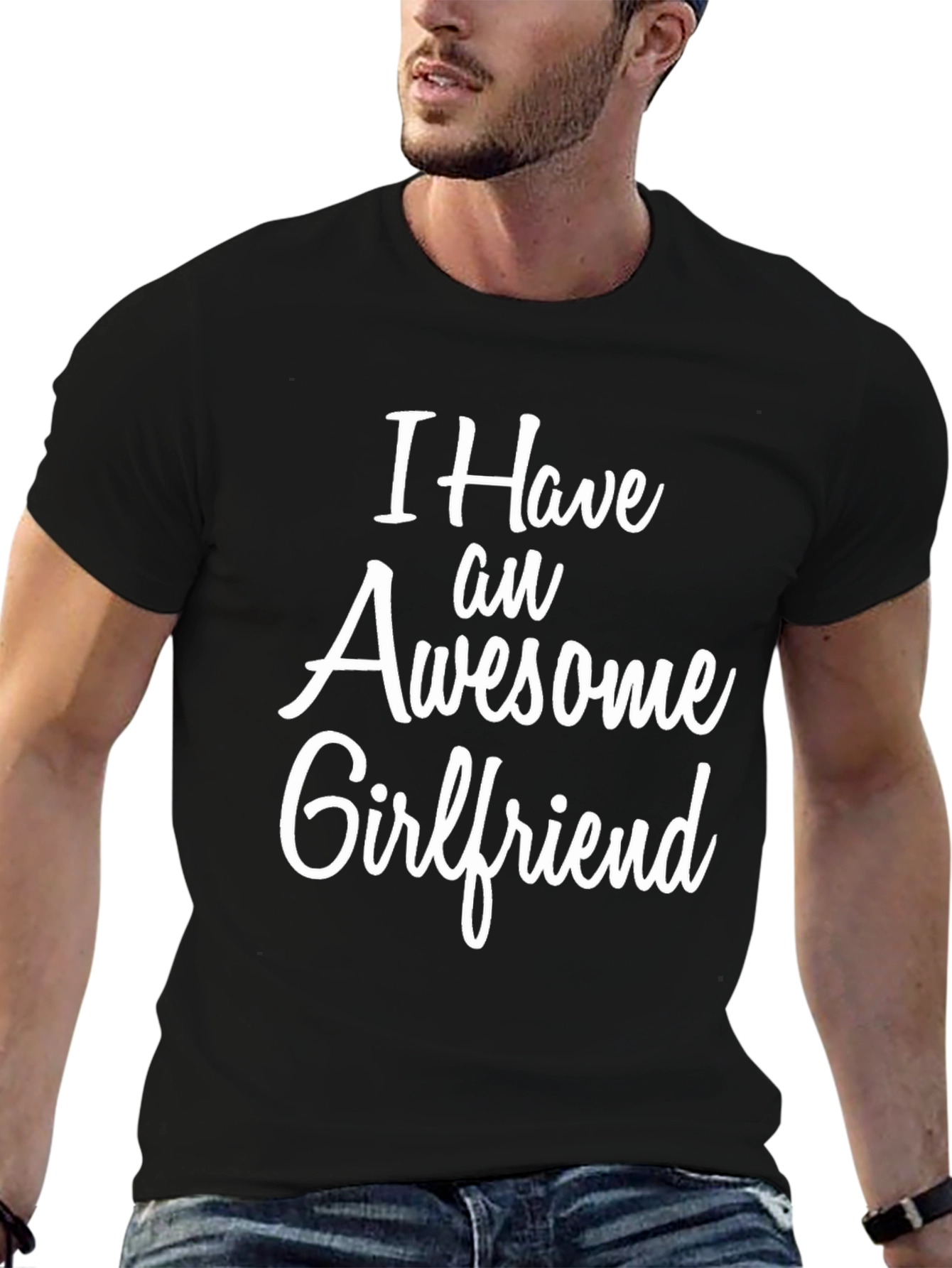 Awesome Girlfriend Graphic Tee - Black T-Shirt