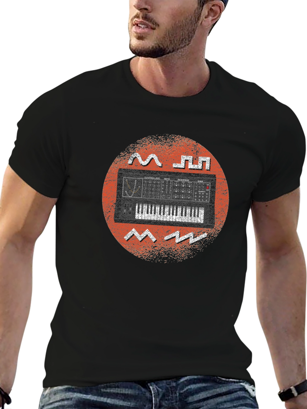 Synthwave Keyboard Graphic Tee
