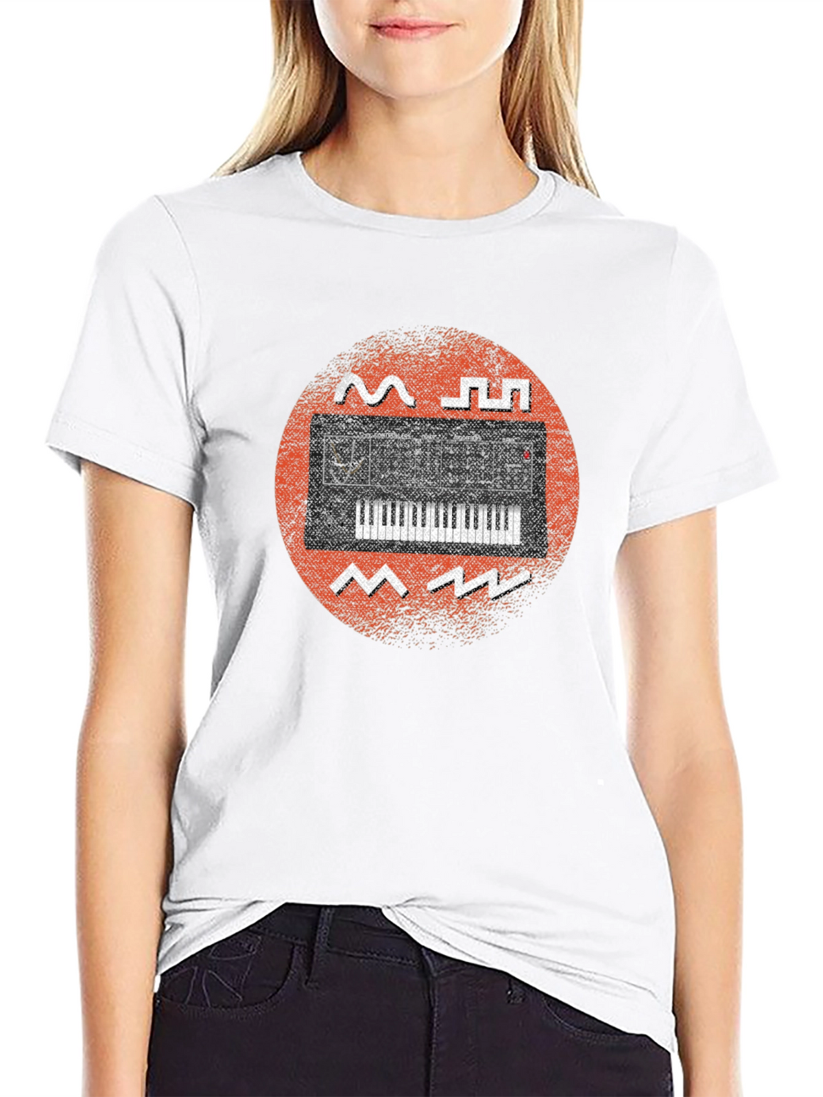 Synthwave Keyboard Graphic Tee