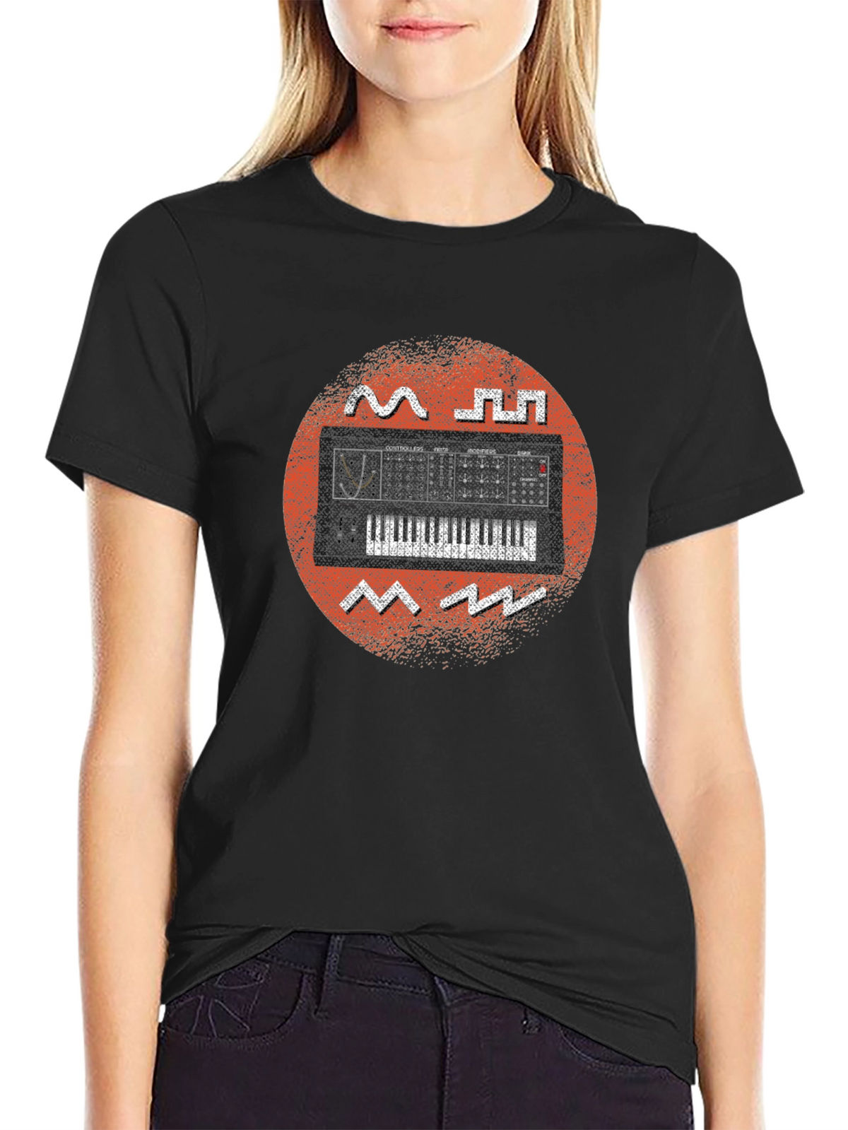 Synthwave Keyboard Graphic Tee