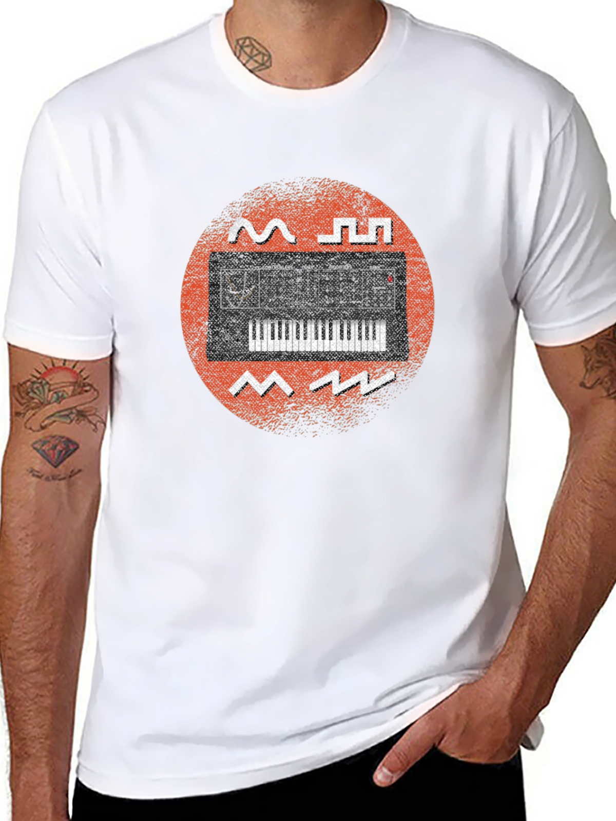Synthwave Keyboard Graphic Tee