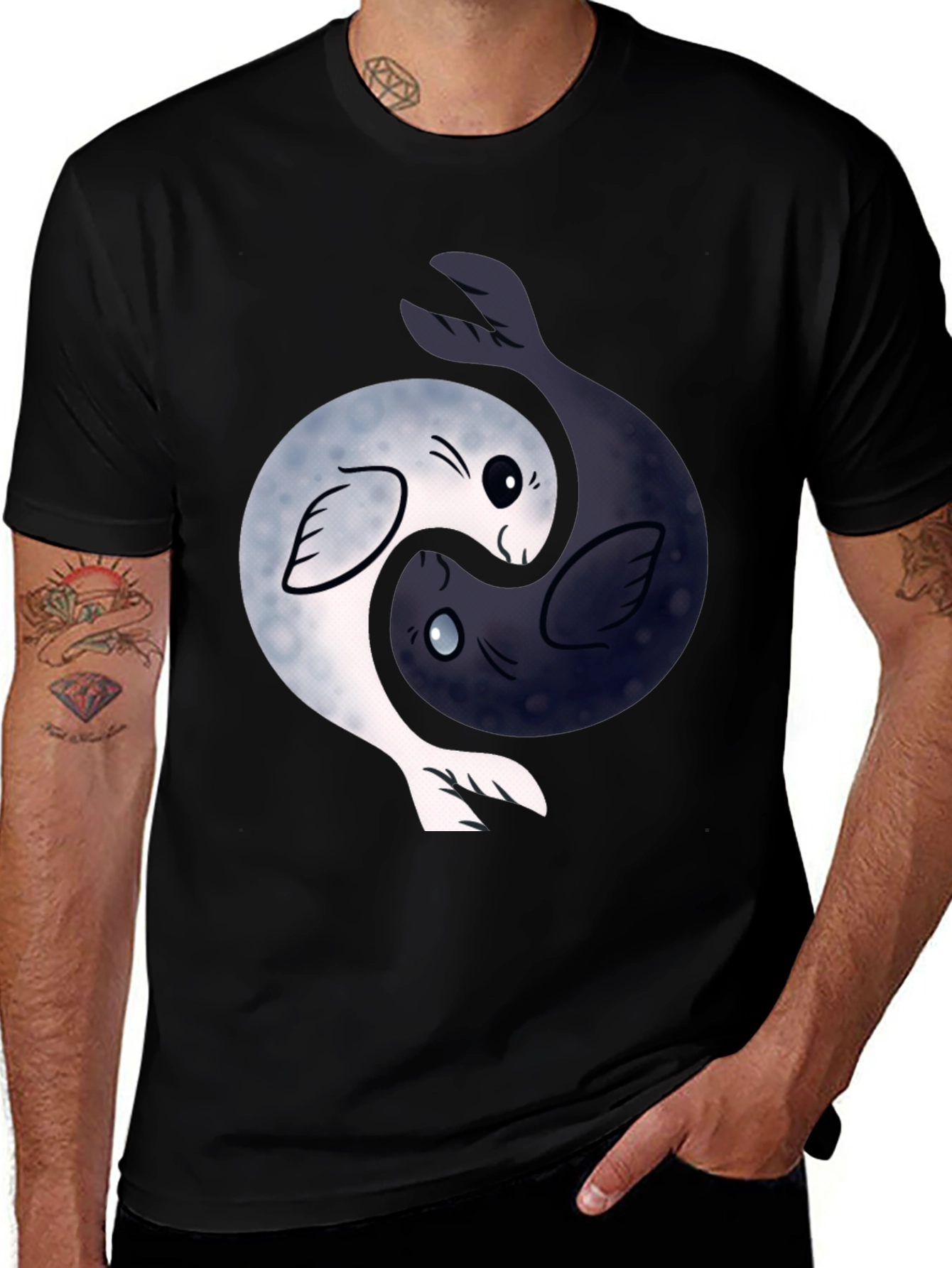 Yin Yang Seal T-Shirt - Balance & Harmony