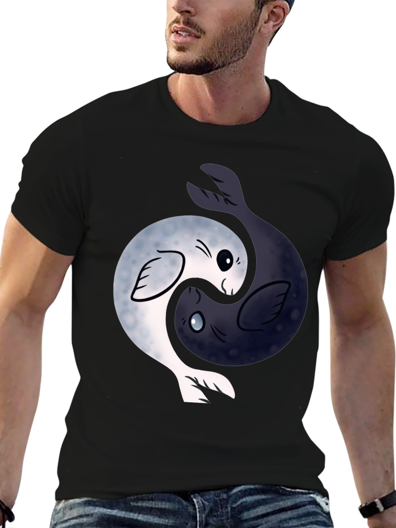 Yin Yang Seal T-Shirt - Balance & Harmony