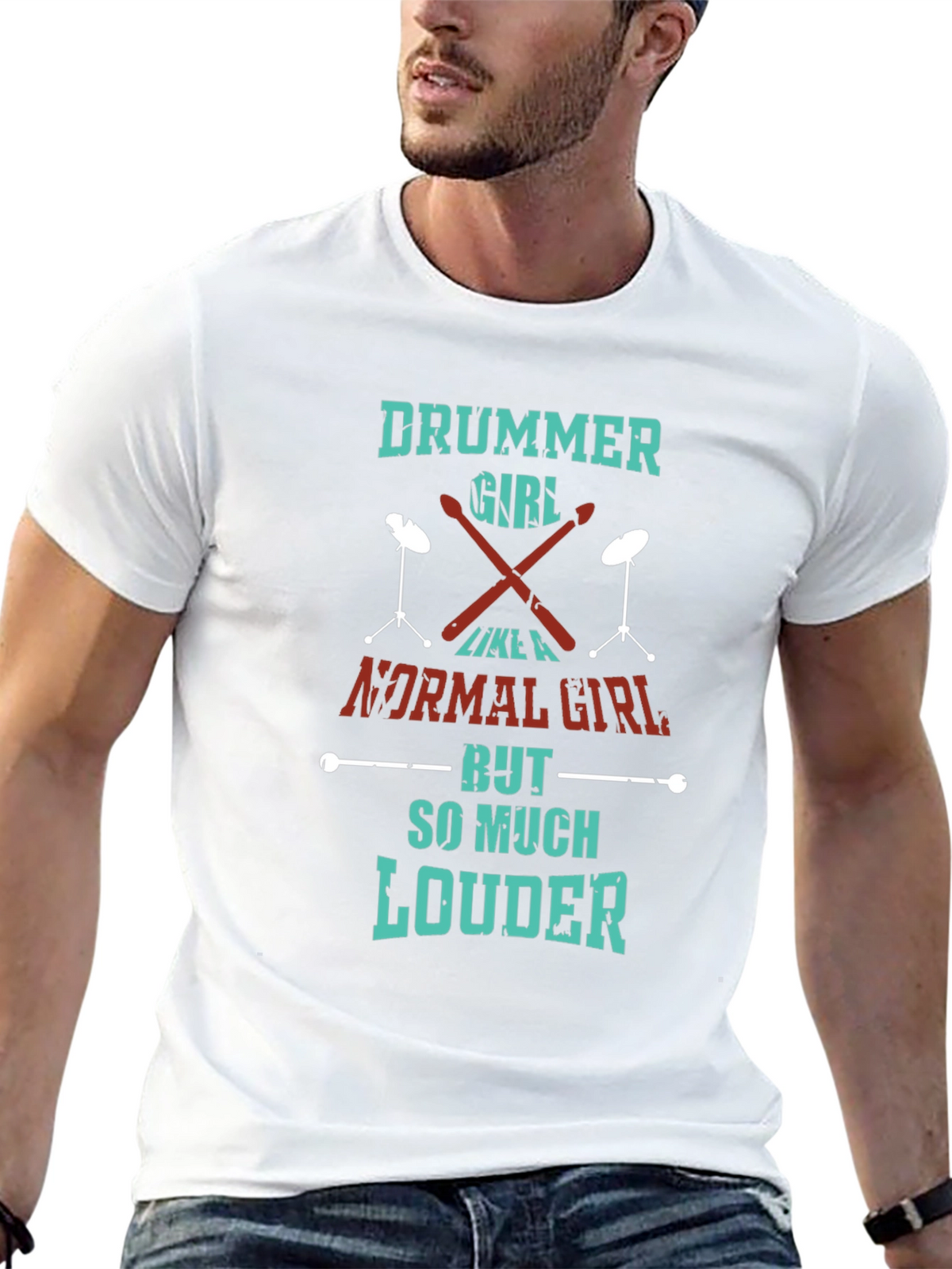 Drummer Girl T-Shirt - So Much Louder