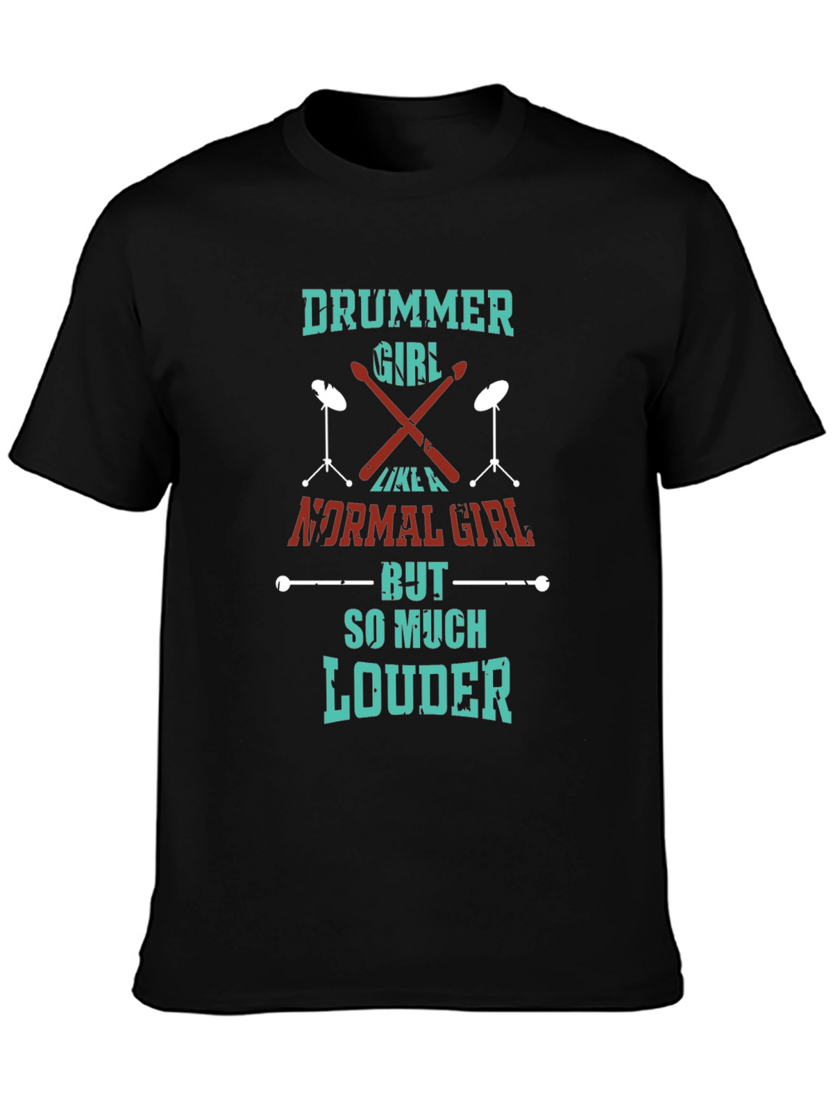 Drummer Girl T-Shirt - So Much Louder