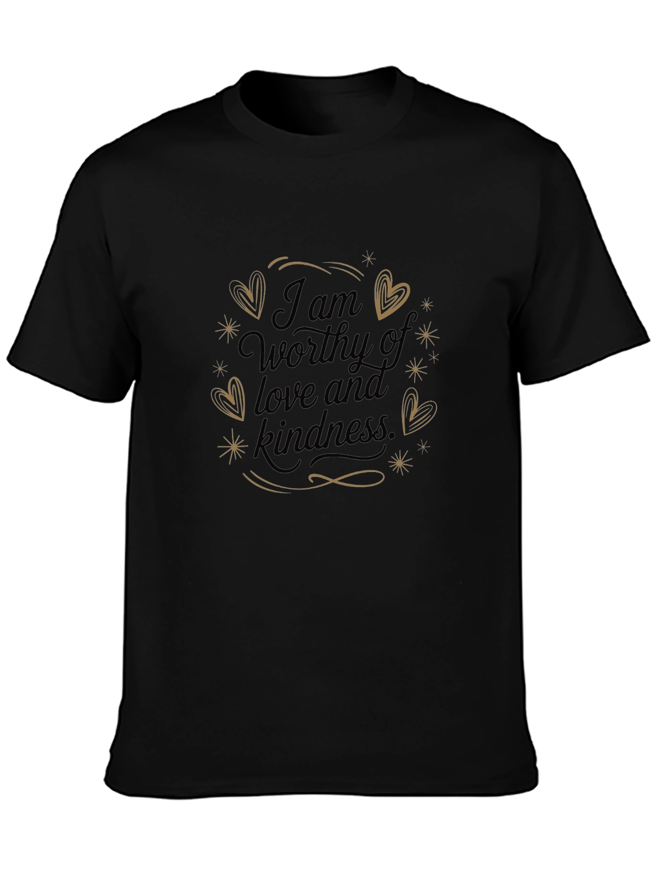 Worthy of Love Graphic Tee - Black