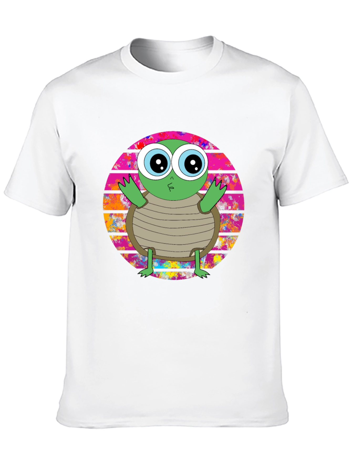 Cute Turtle Graphic T-Shirt - Unisex Black Tee