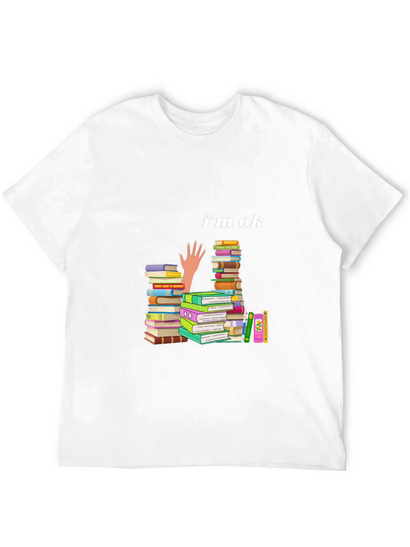 Im OK Book Stack T-Shirt