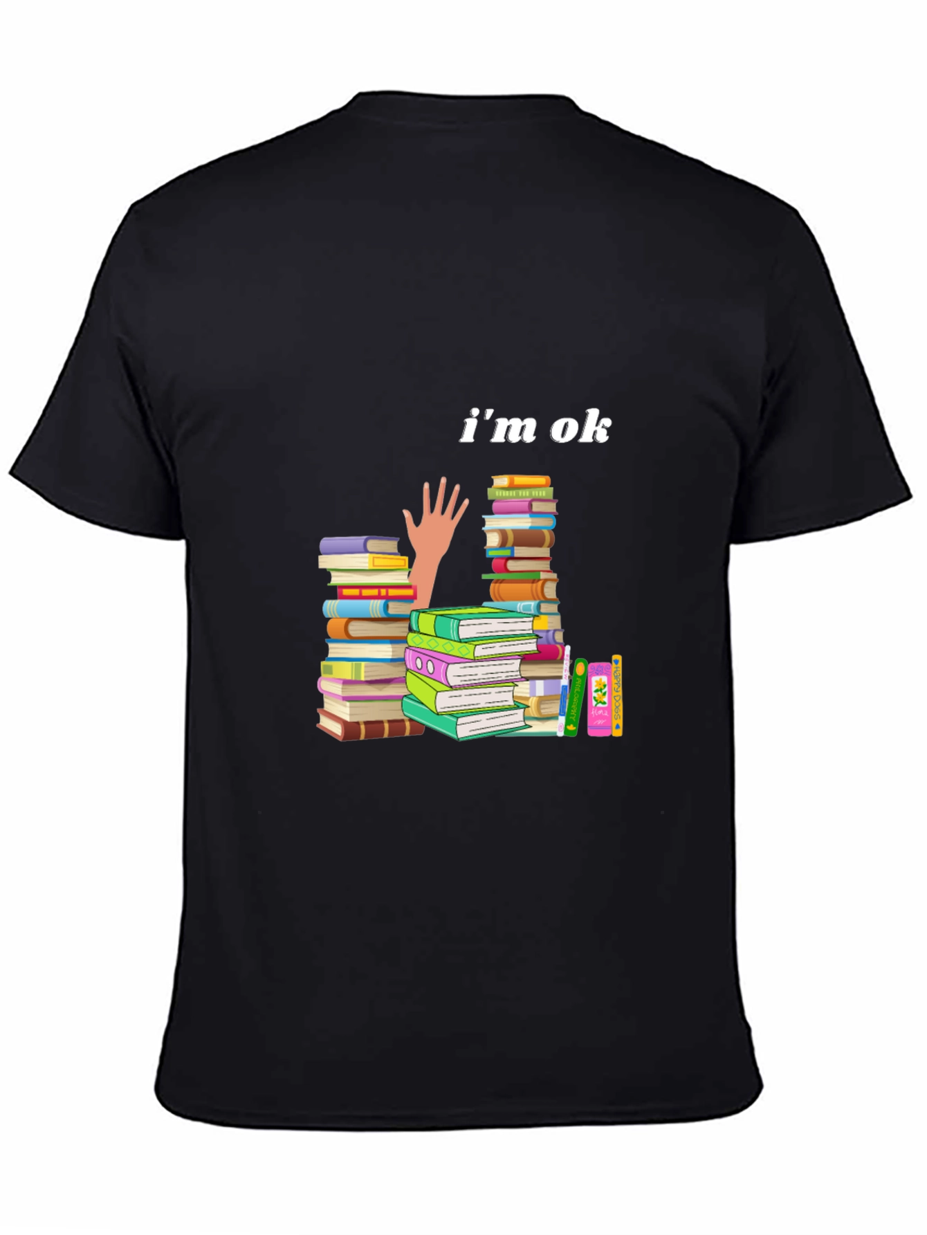 Im OK Book Stack T-Shirt