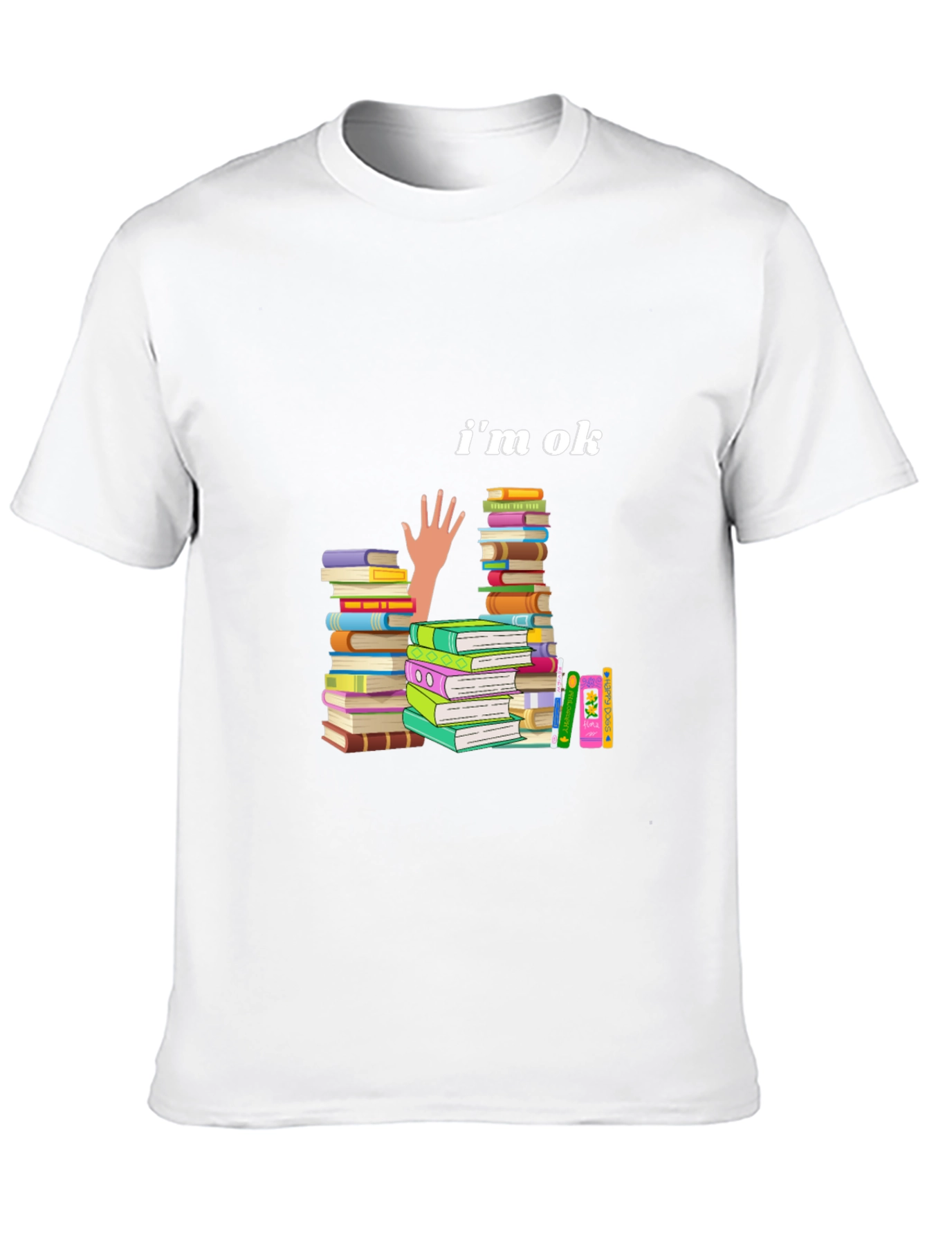 Im OK Book Stack T-Shirt