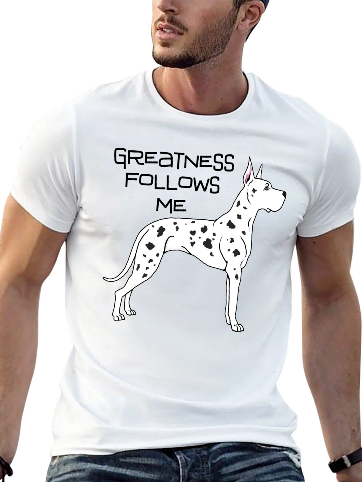 Greatness Follows Me Dog T-Shirt