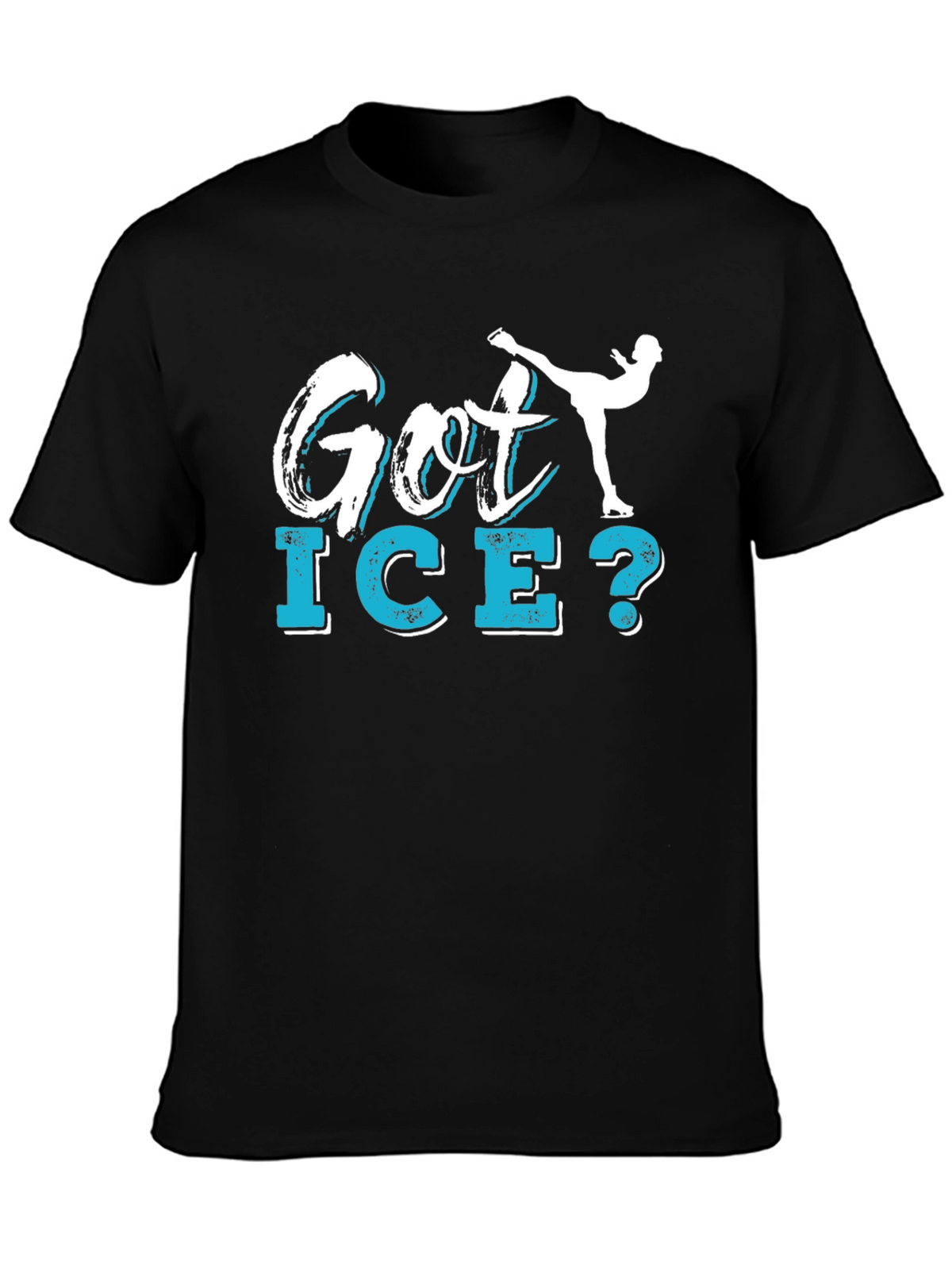 Got Ice? Figure Skating Graphic Tee - Black