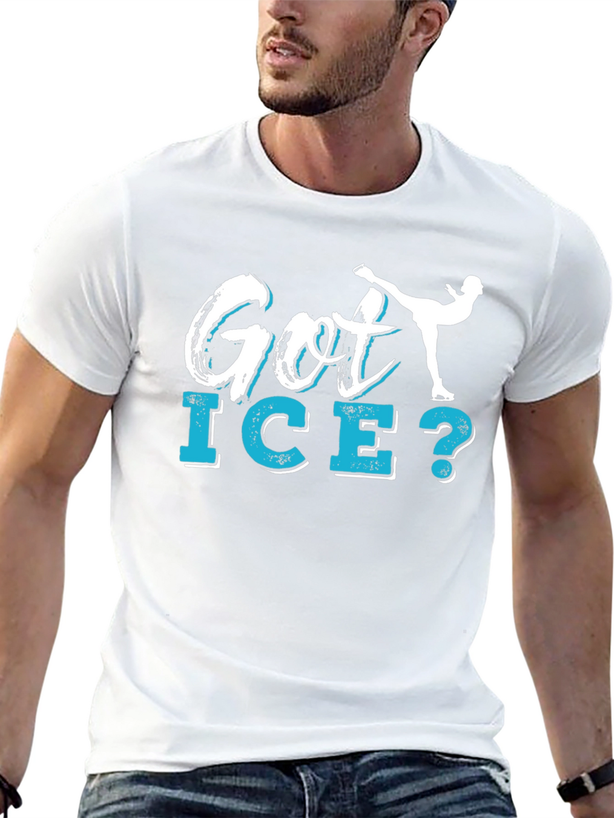 Got Ice? Figure Skating Graphic Tee - Black
