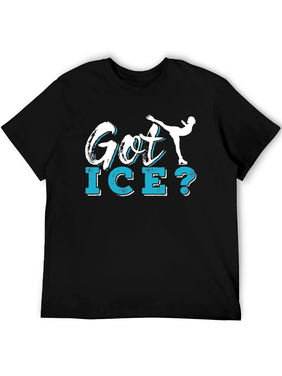 Got Ice? Figure Skating Graphic Tee - Black