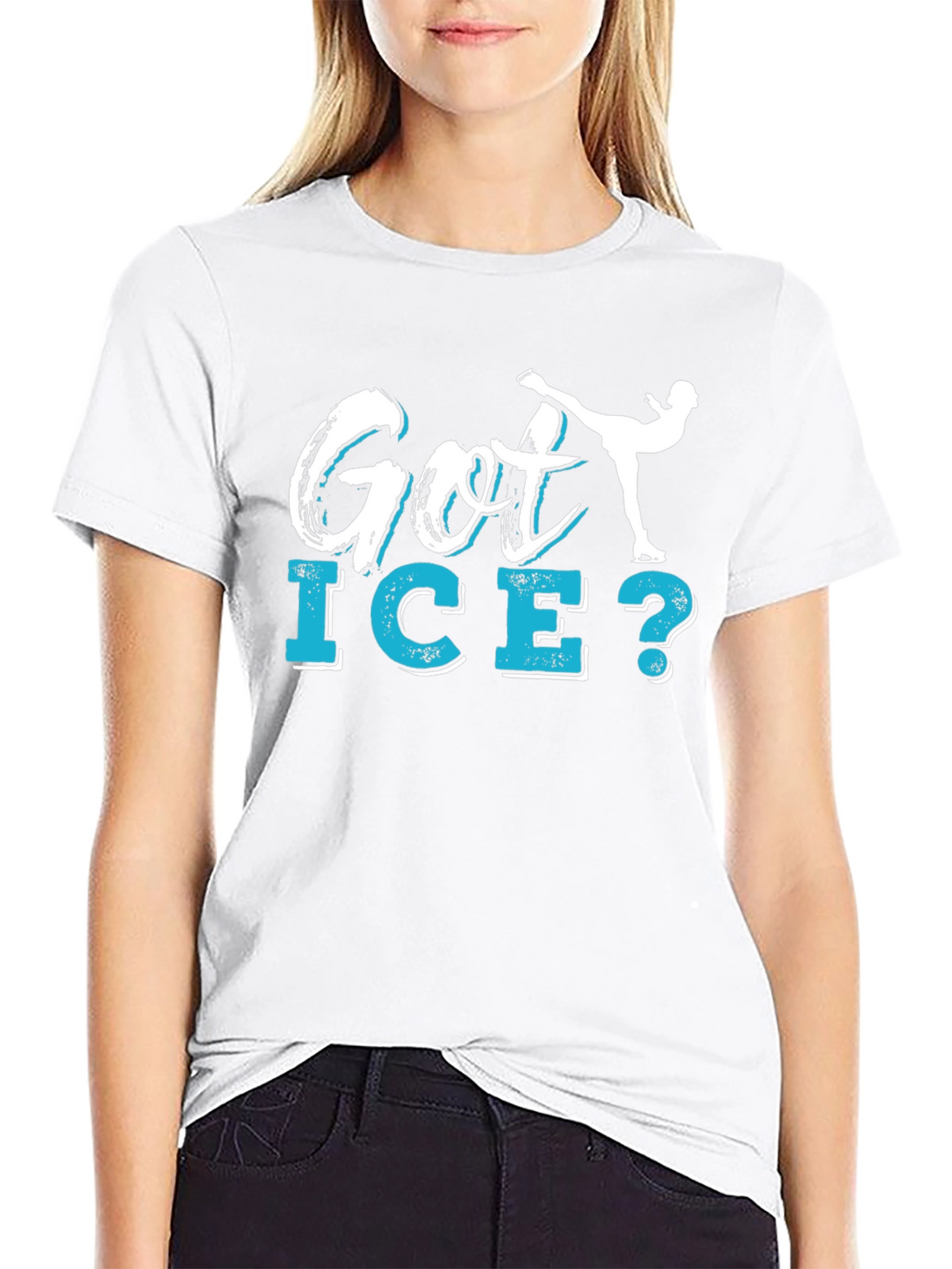 Got Ice? Figure Skating Graphic Tee - Black