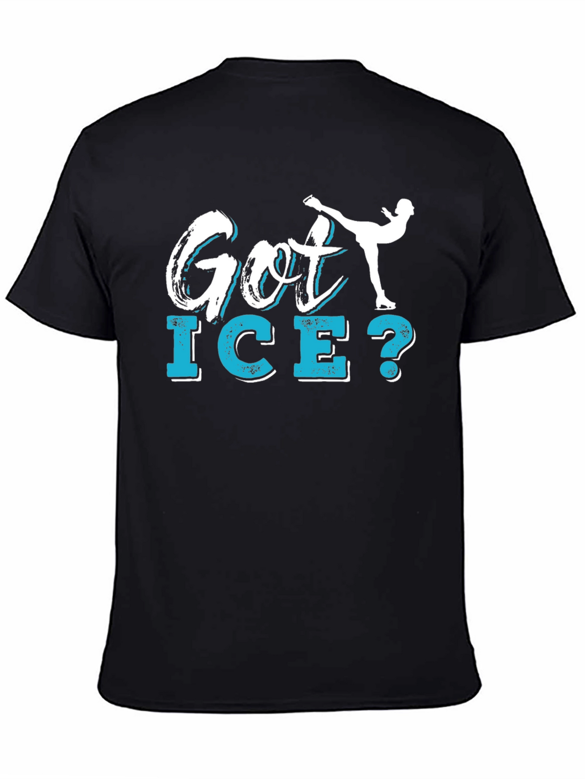 Got Ice? Figure Skating Graphic Tee - Black