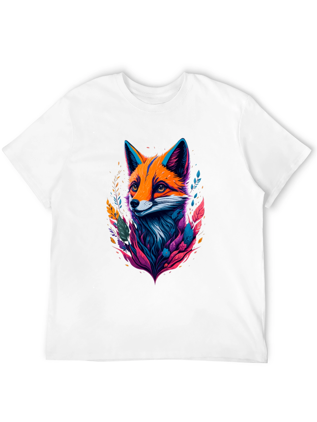 Stylish Black T-shirt with Fox Graphic
