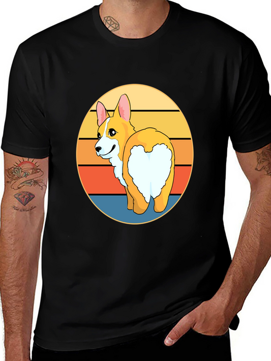 Corgi Butt Sunset T-Shirt - Funny Dog Lover Tee