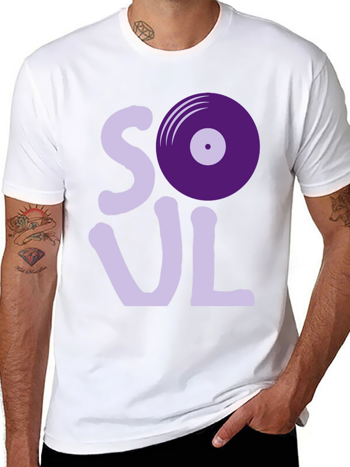 Soul Music T-Shirt - Retro Vinyl Design
