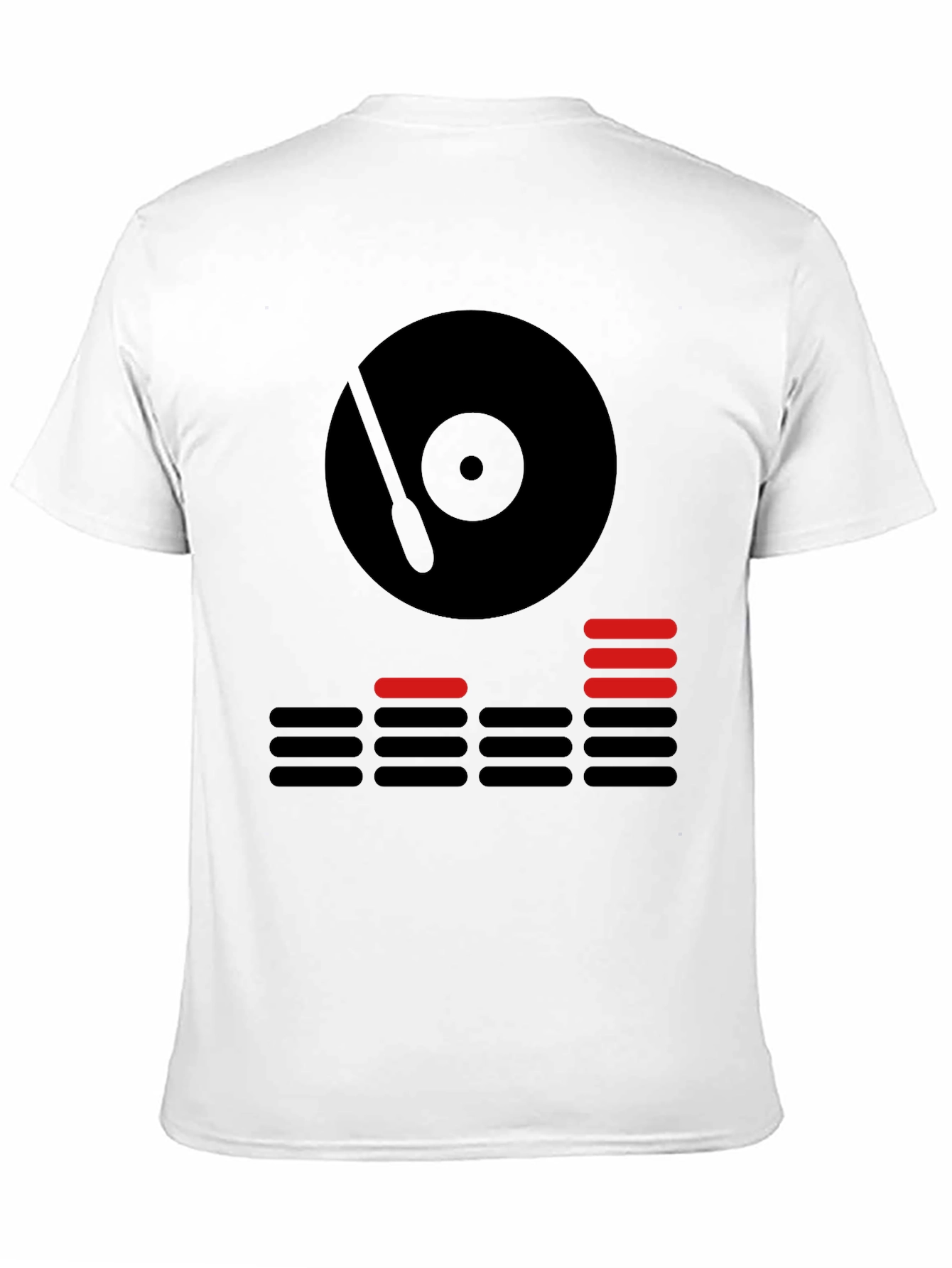 DJ Turntable Graphic Tee - Black Cotton T-Shirt