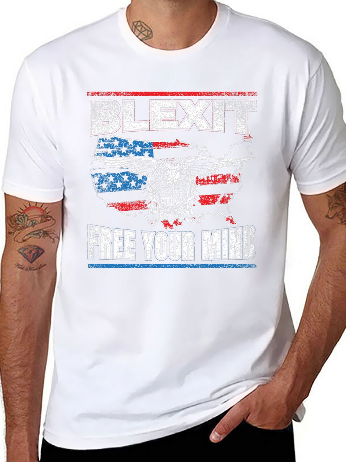Blexit Free Your Mind T-Shirt USA Patriot Design